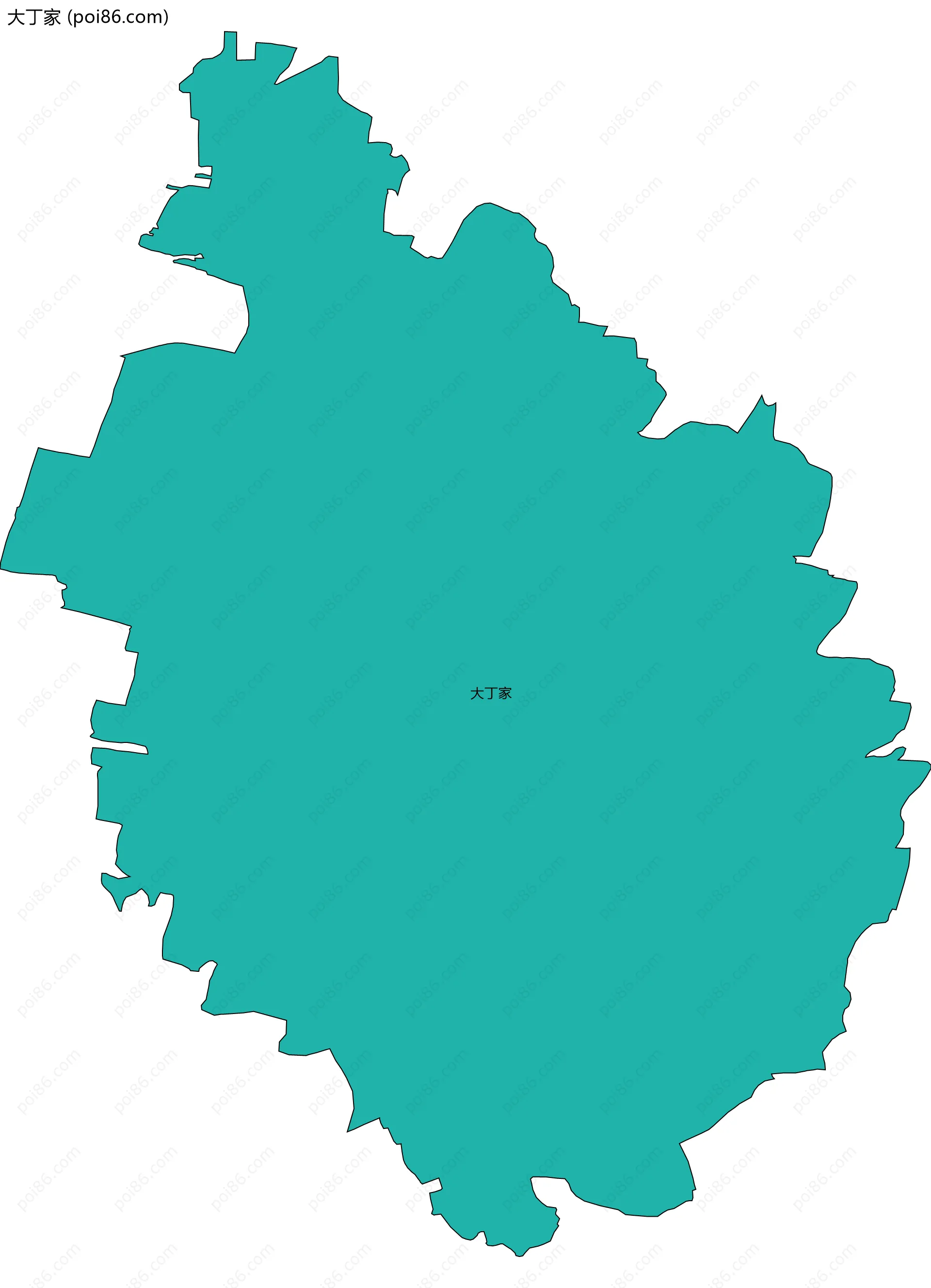 大丁家边界地图