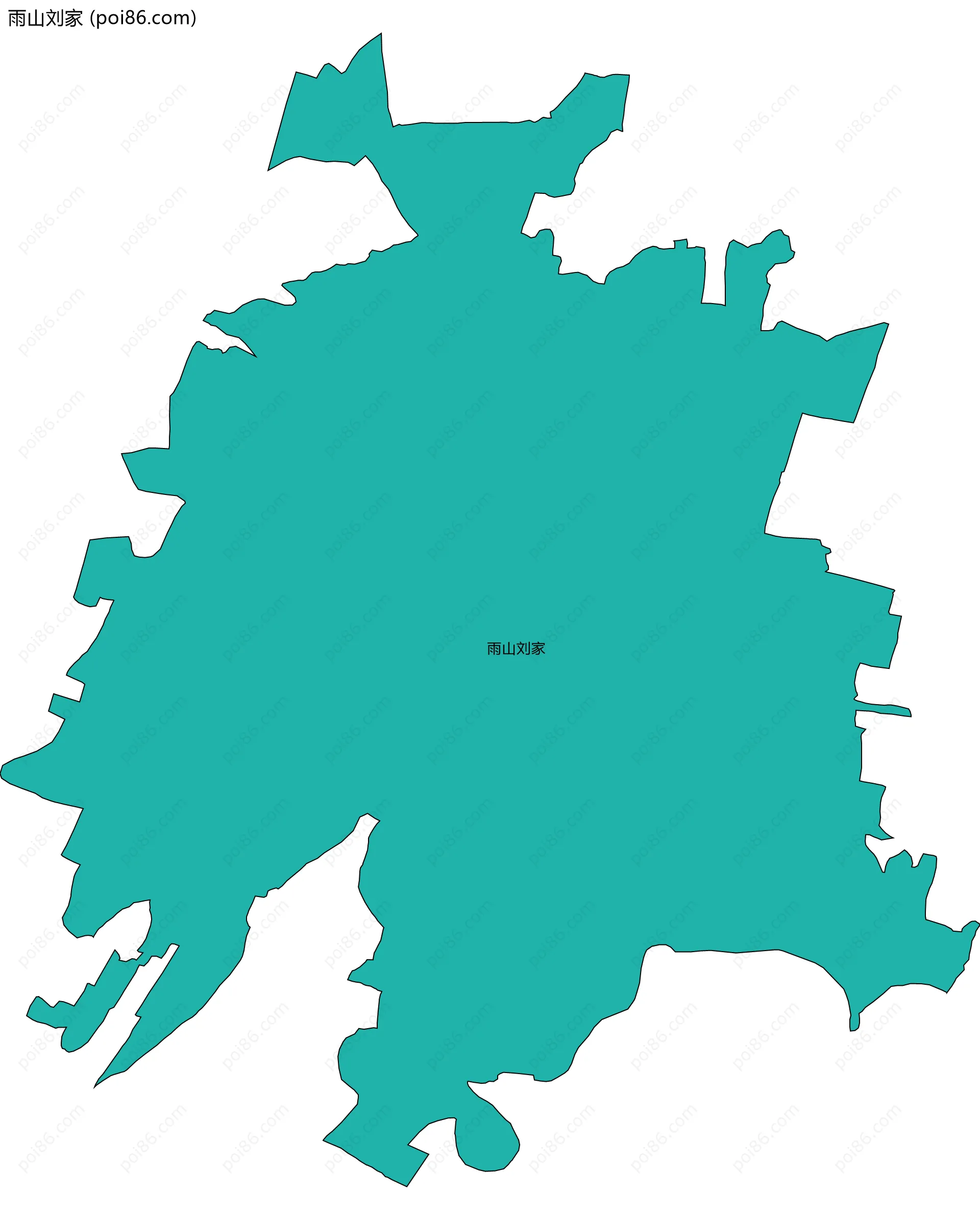 雨山刘家边界地图