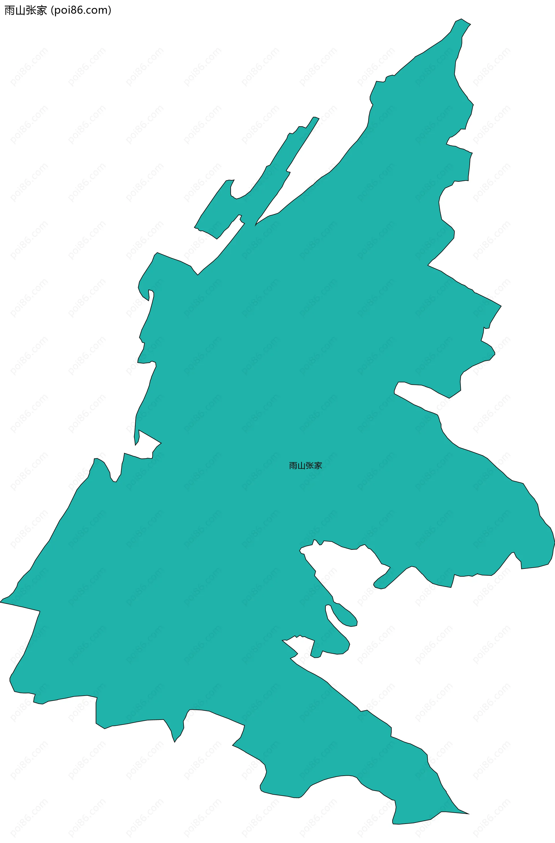 雨山张家边界地图