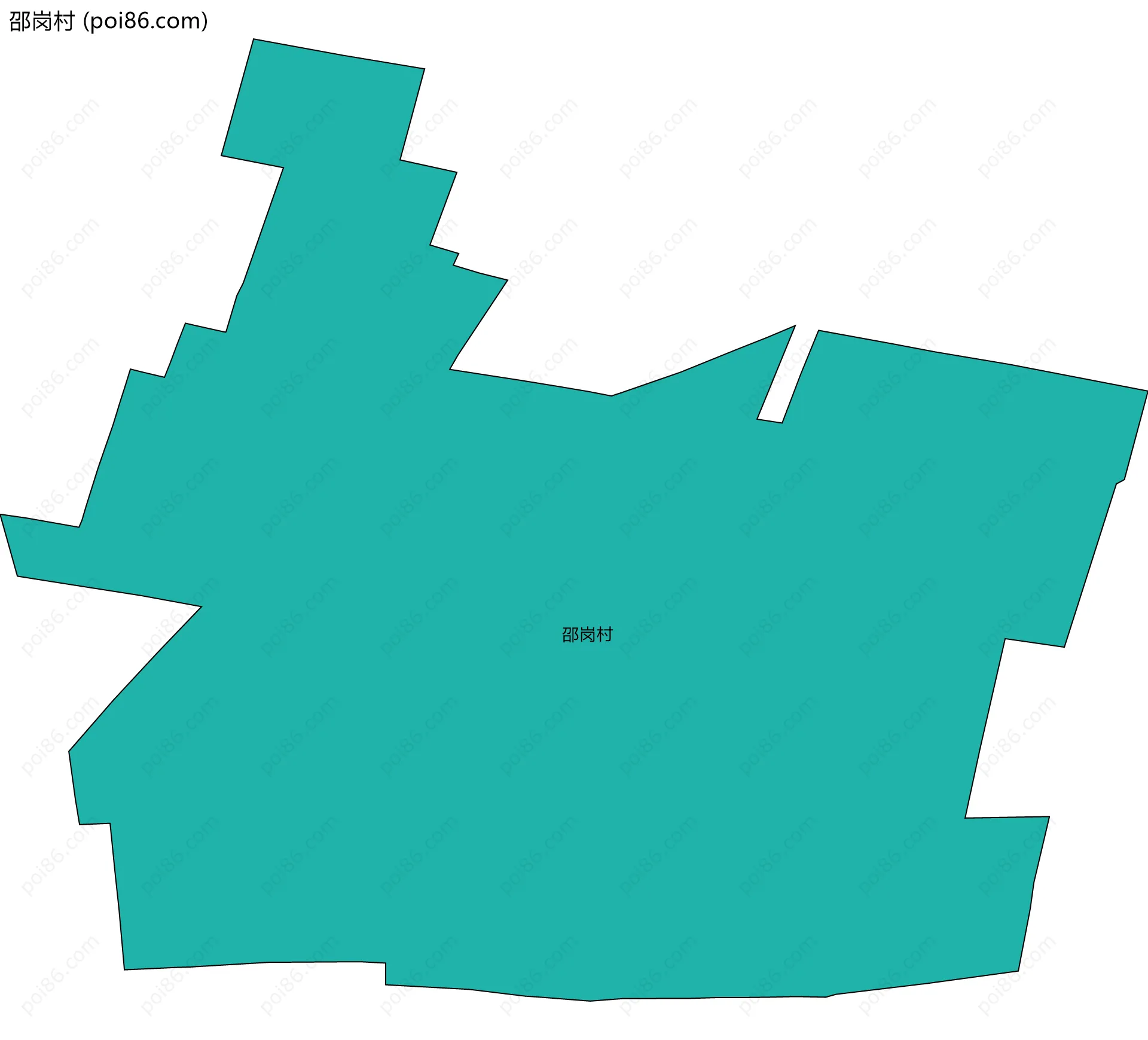 邵岗村边界地图