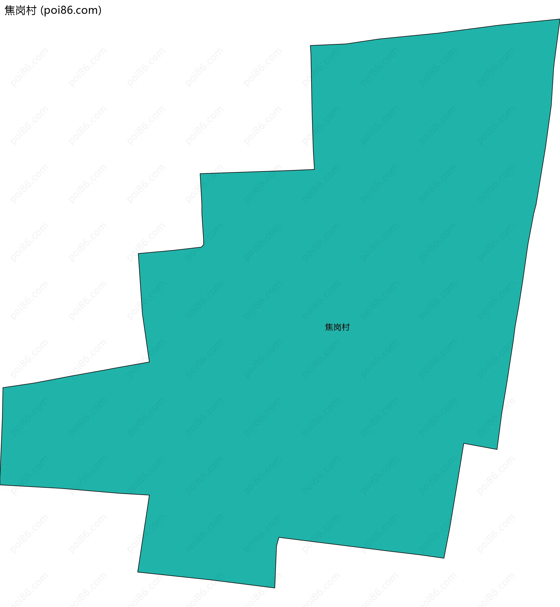 焦岗村边界地图