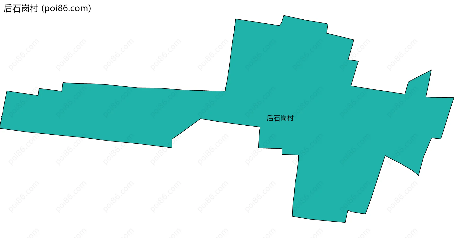 后石岗村边界地图