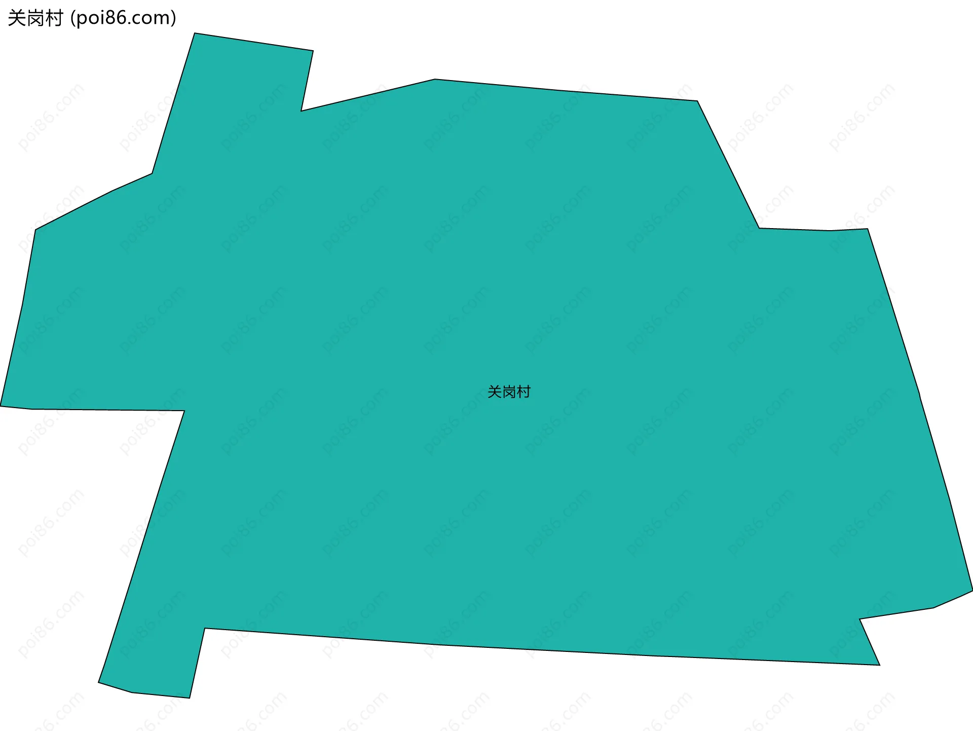 关岗村边界地图