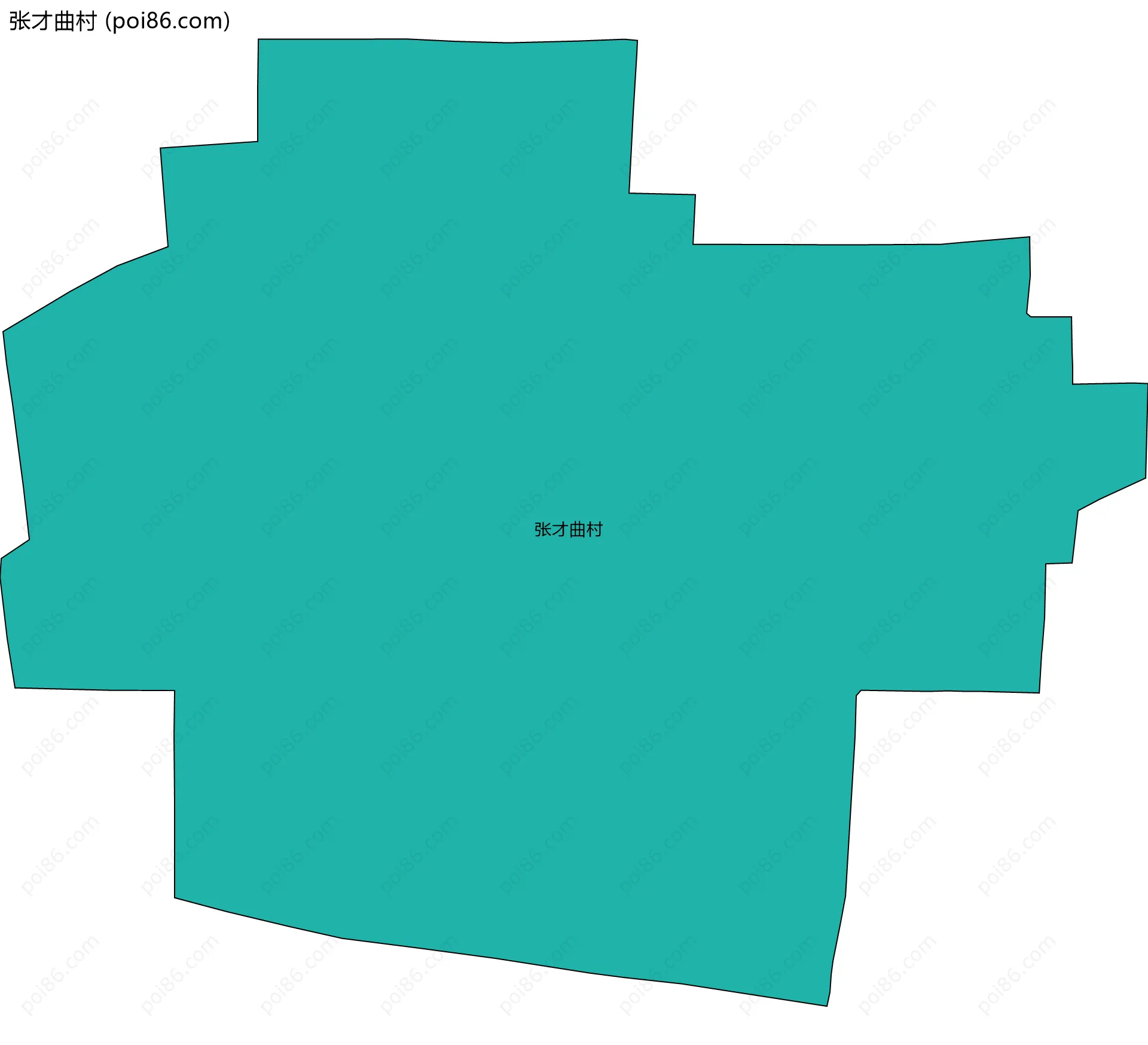 张才曲村边界地图