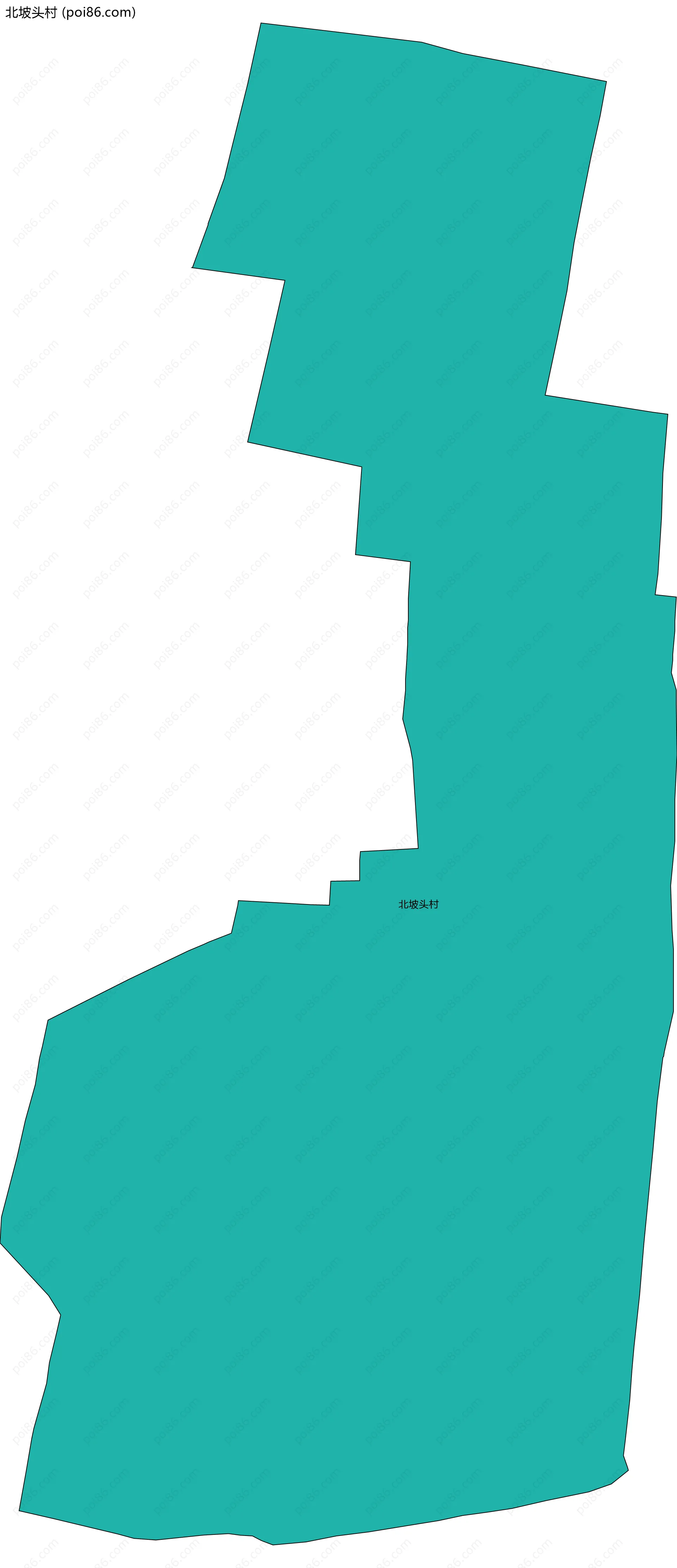 北坡头村边界地图