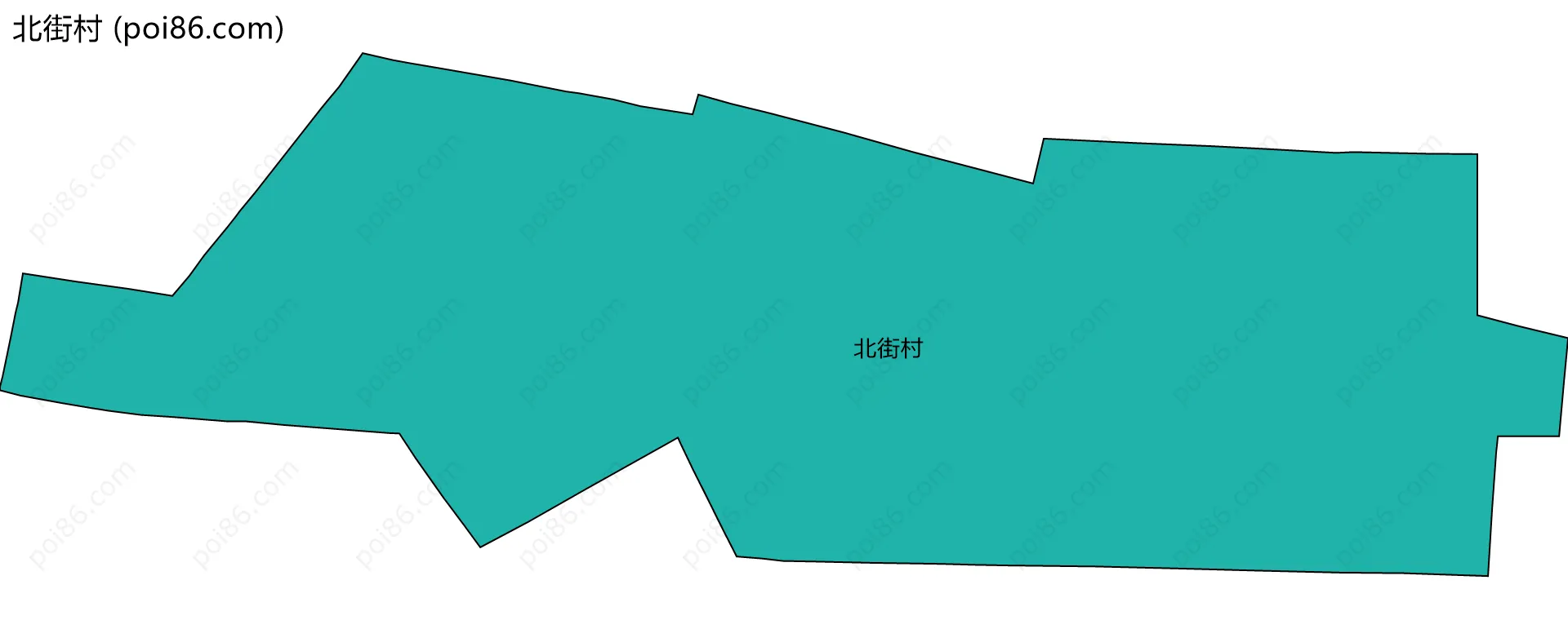 北街村边界地图