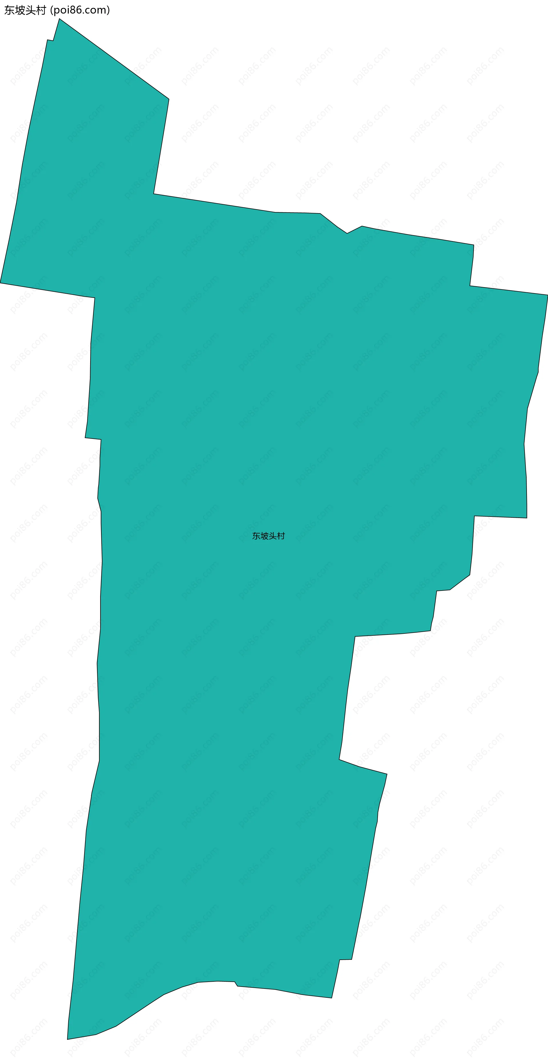 东坡头村边界地图