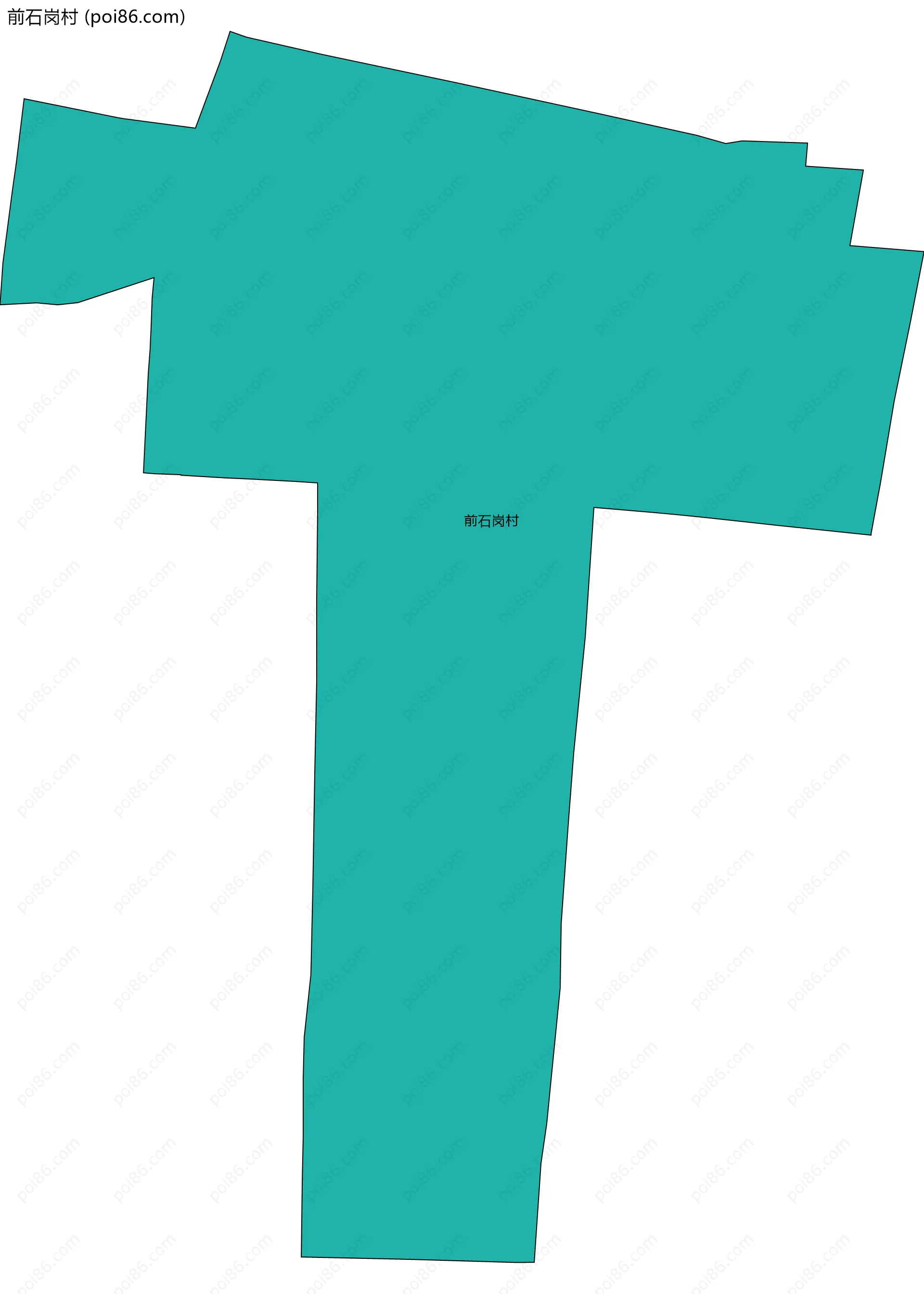 前石岗村边界地图