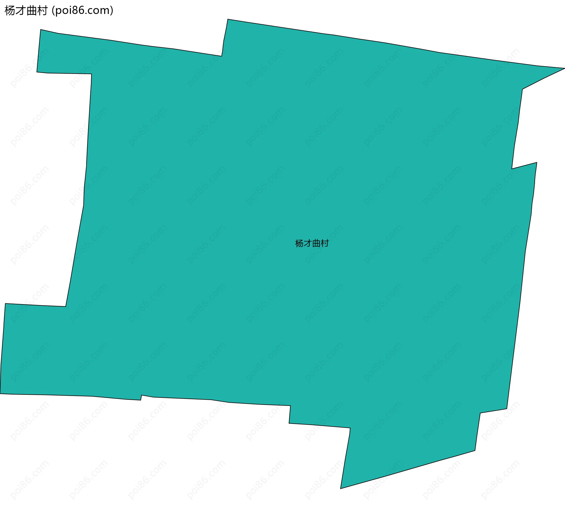 杨才曲村边界地图