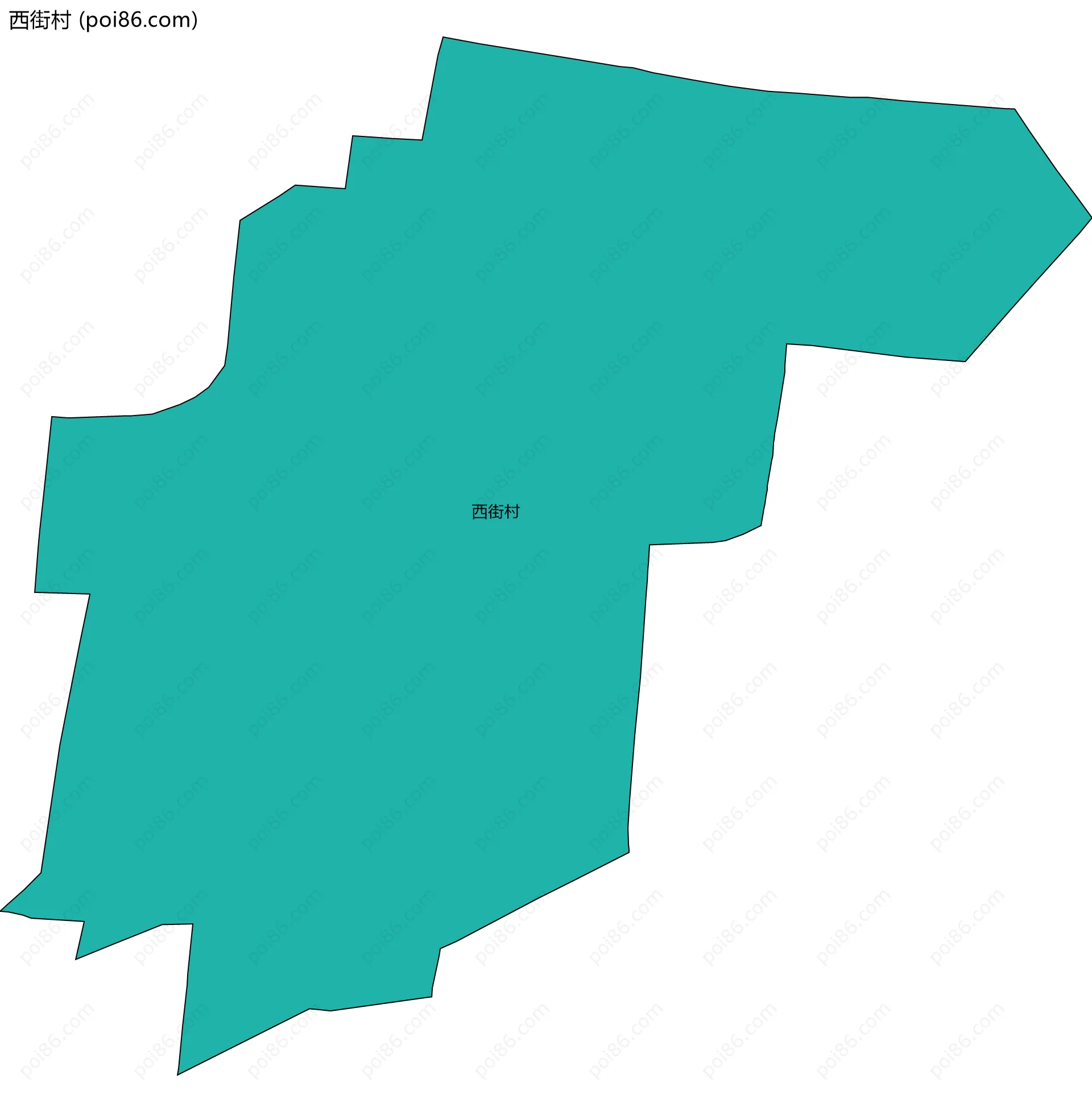 西街村边界地图