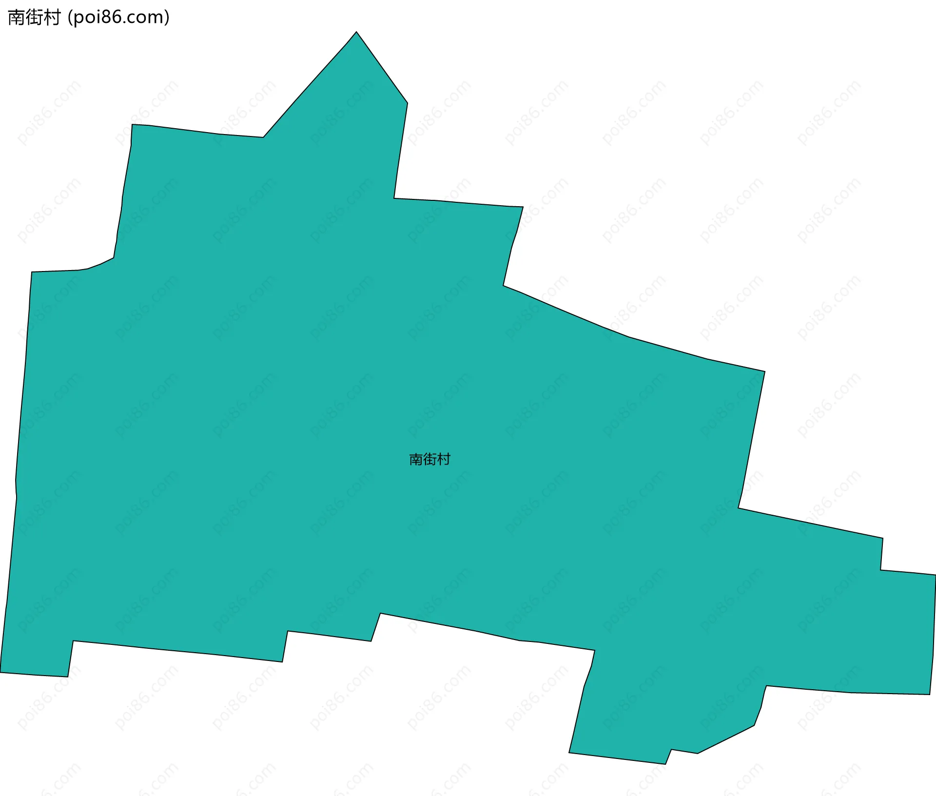 南街村边界地图