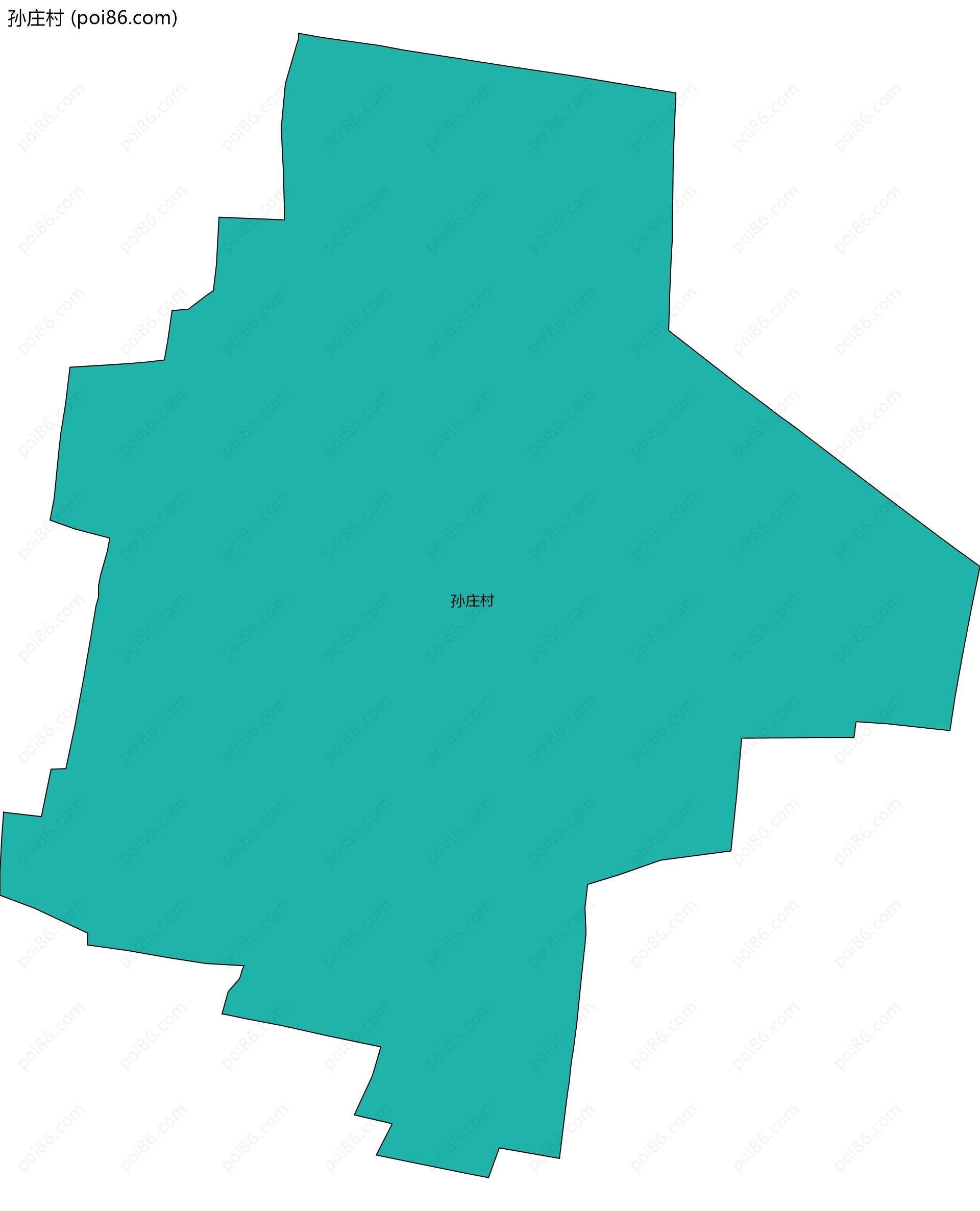 孙庄村边界地图