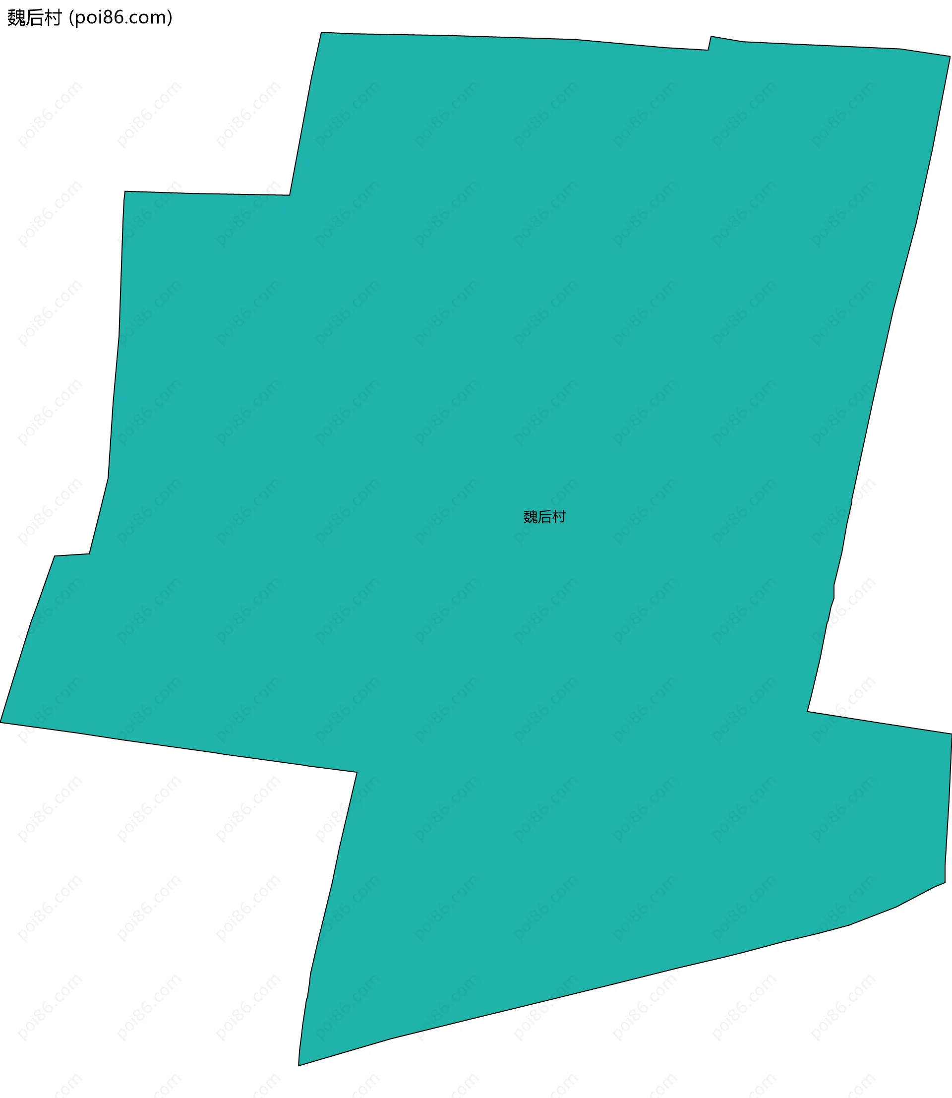 魏后村边界地图