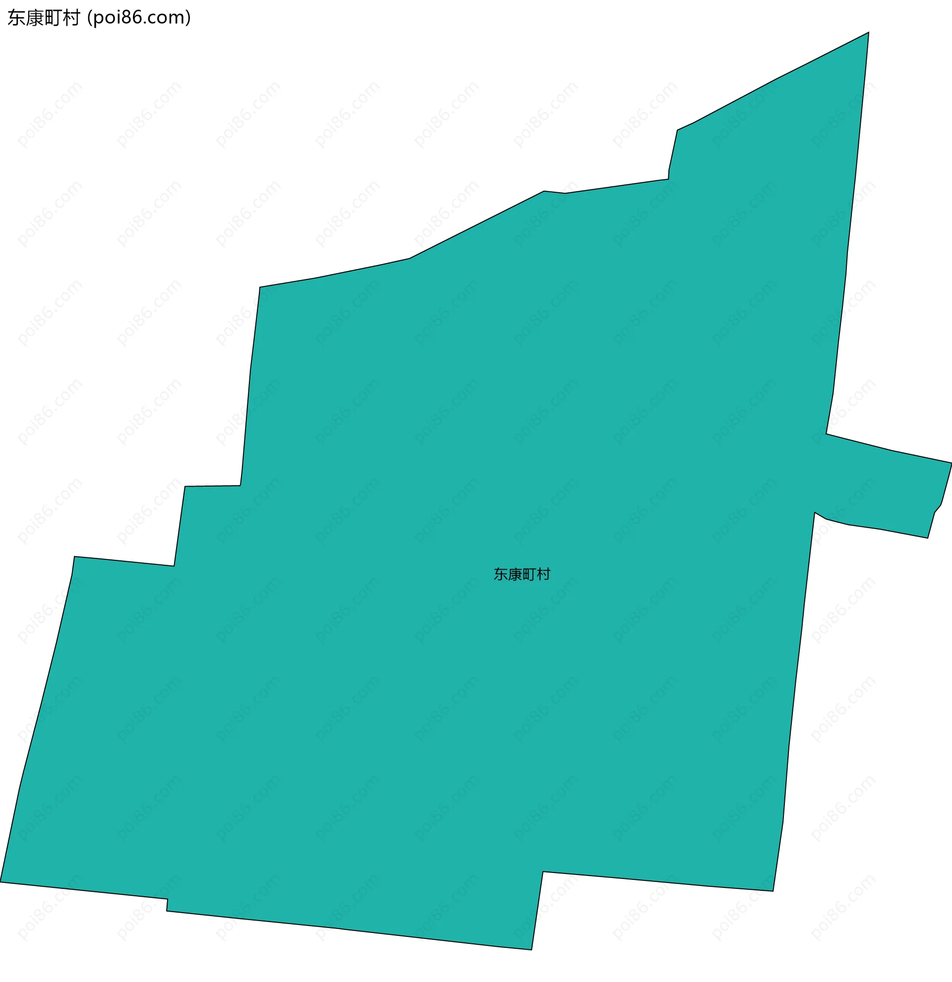 东康町村边界地图
