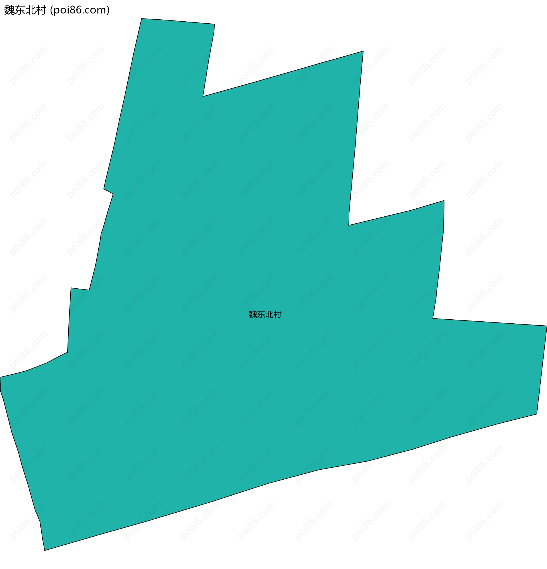 魏东北村边界地图