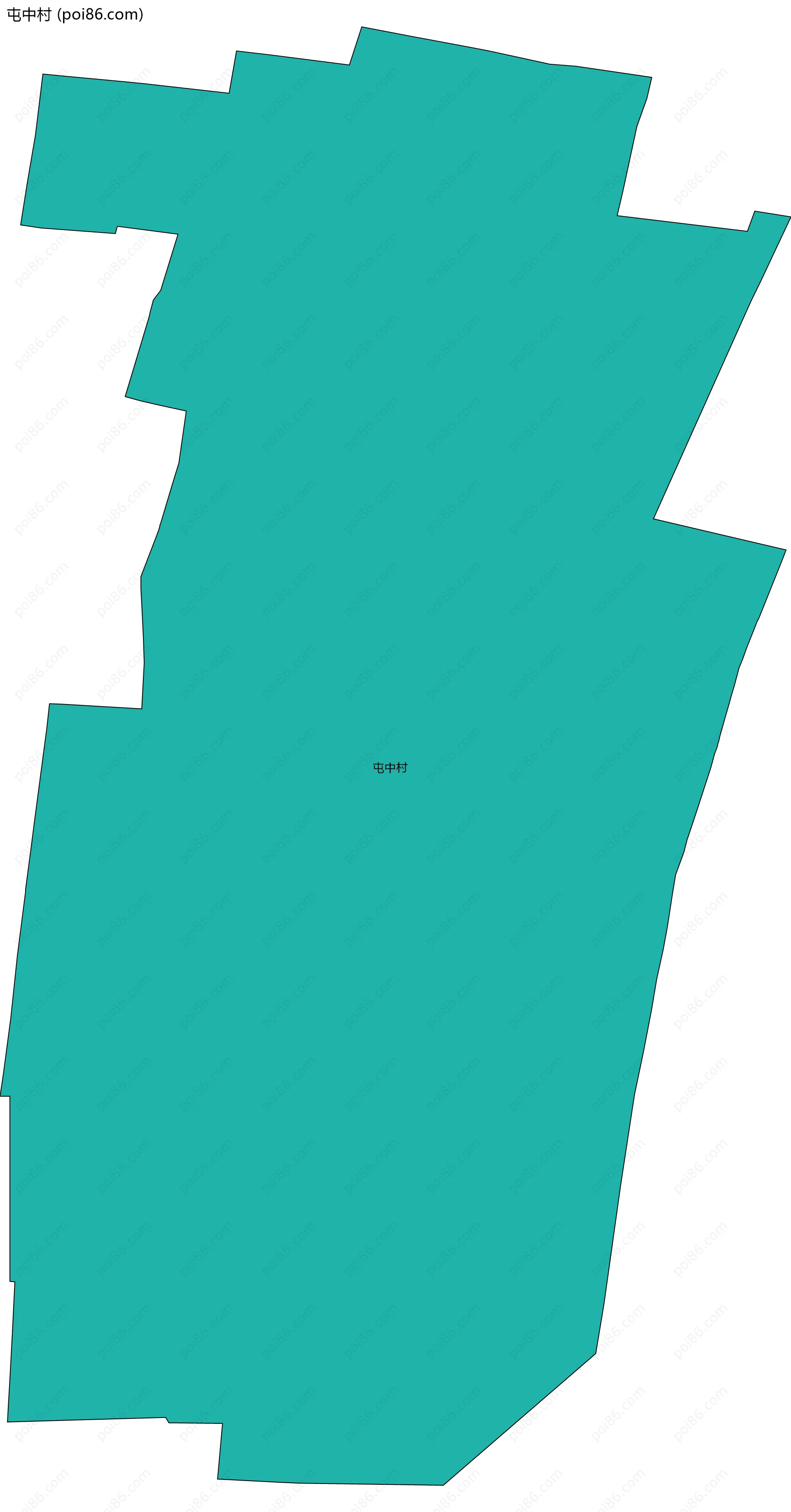 屯中村边界地图