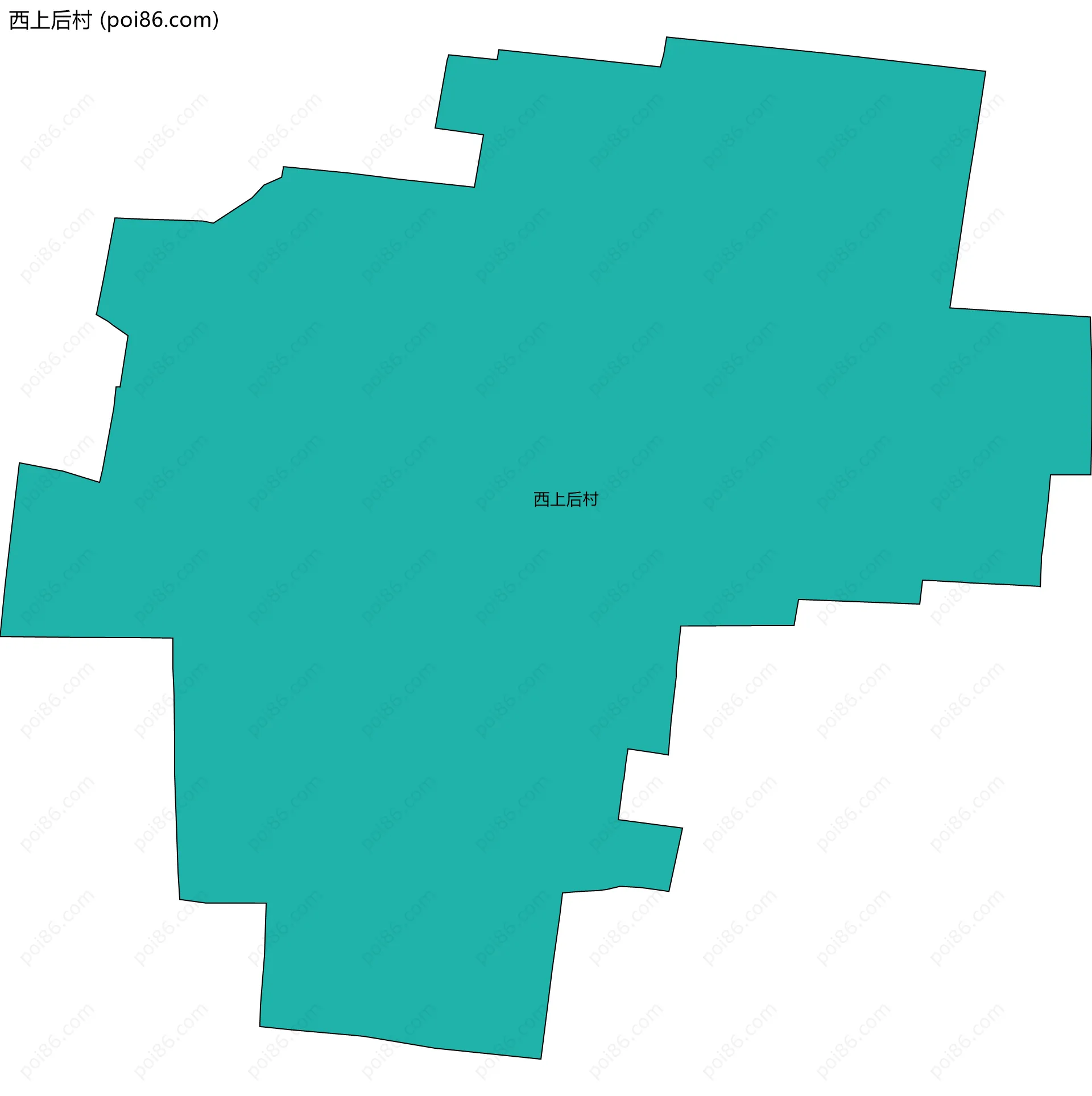 西上后村边界地图