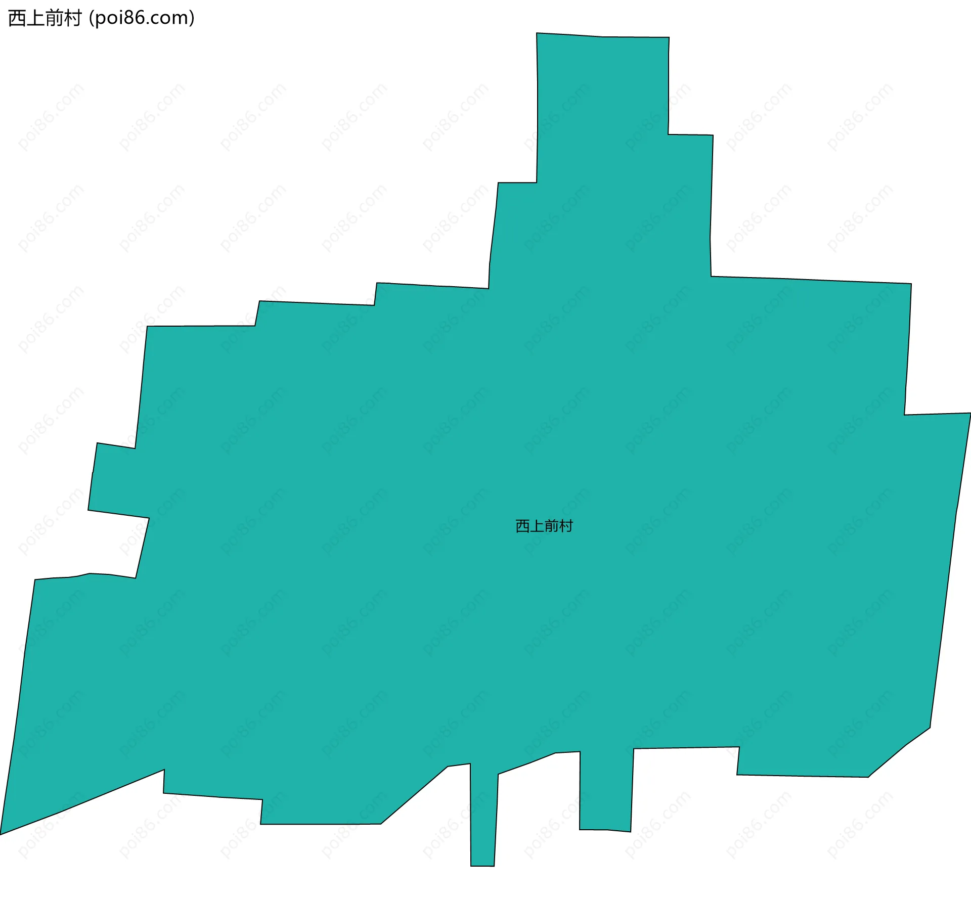 西上前村边界地图
