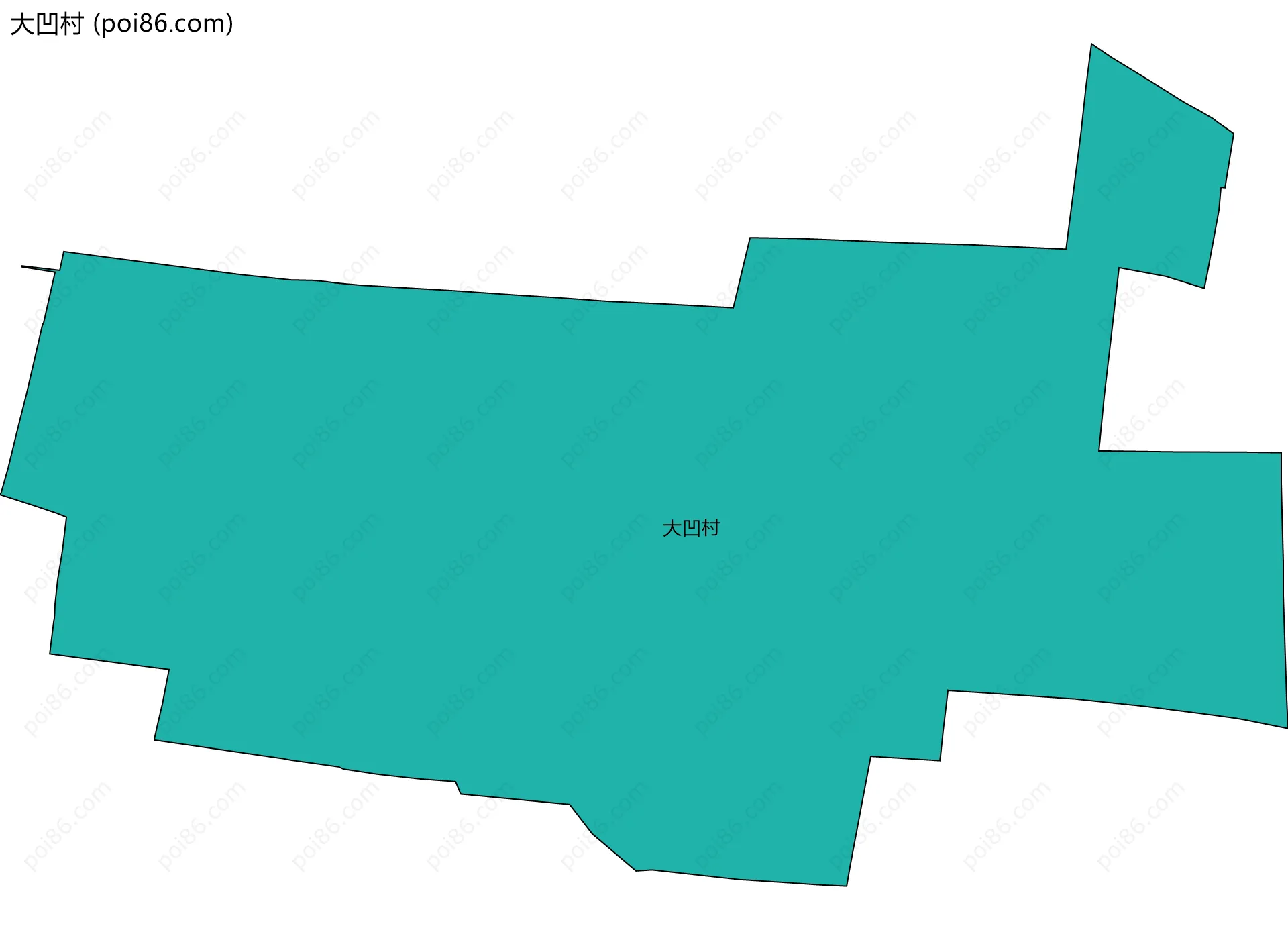 大凹村边界地图