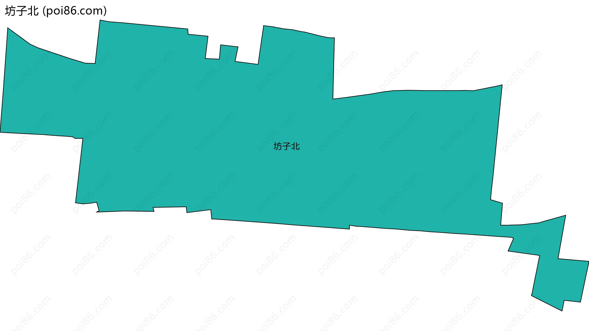 坊子北边界地图