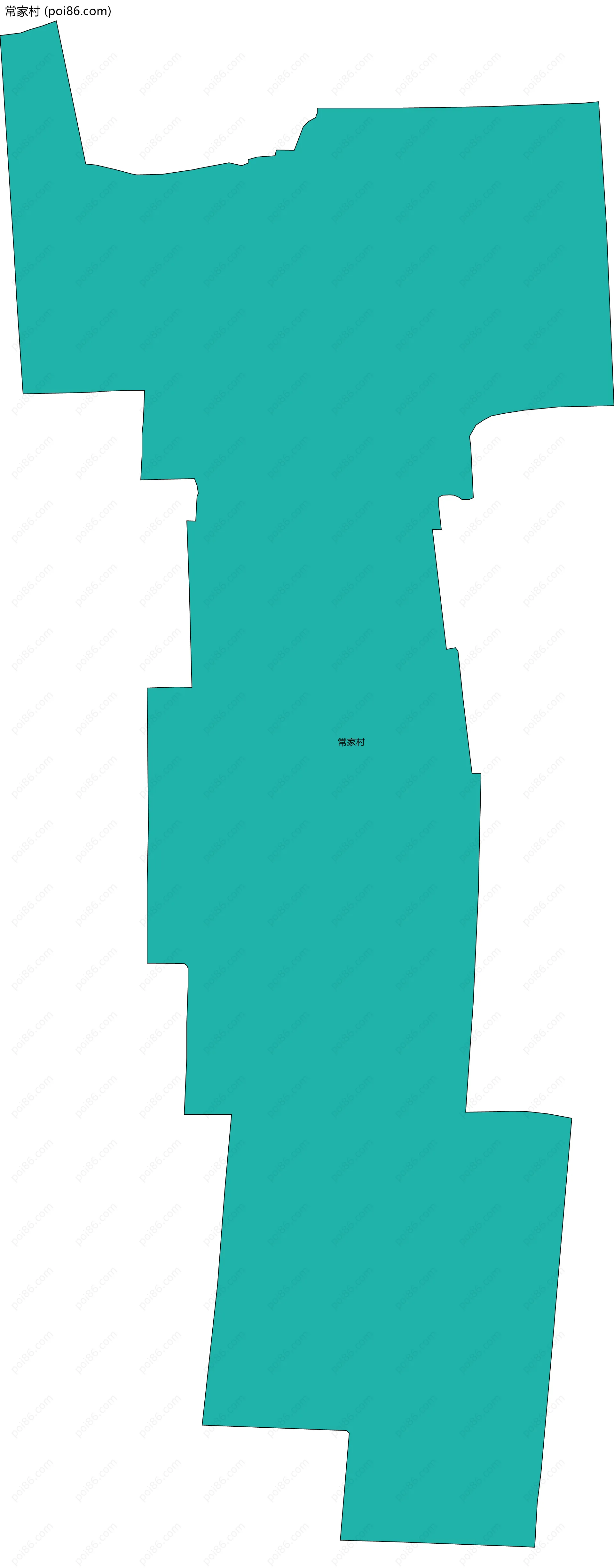 常家村边界地图