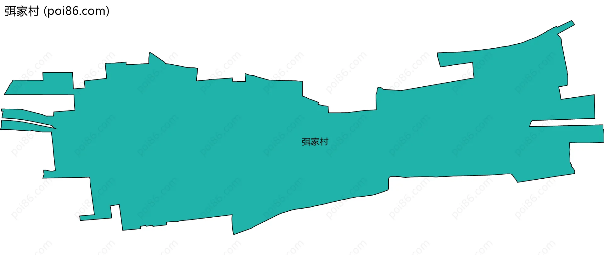 弭家村边界地图