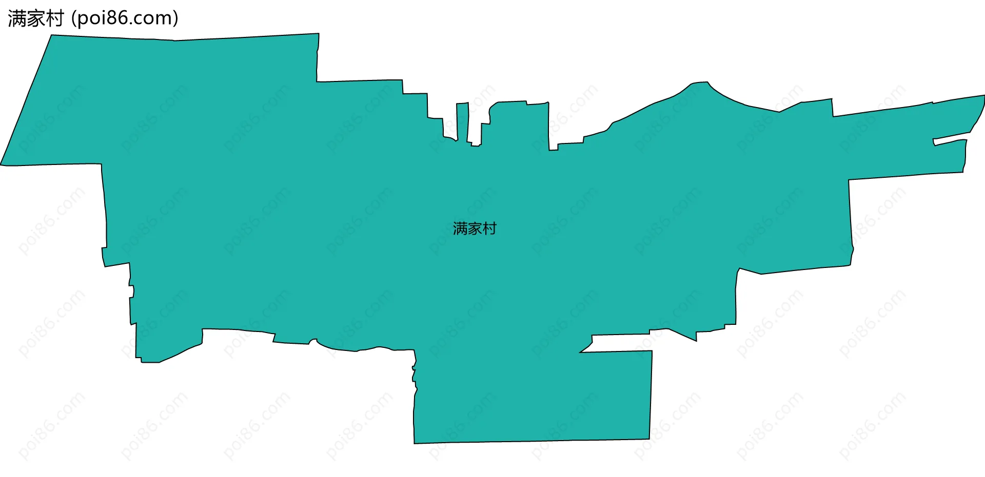 满家村边界地图