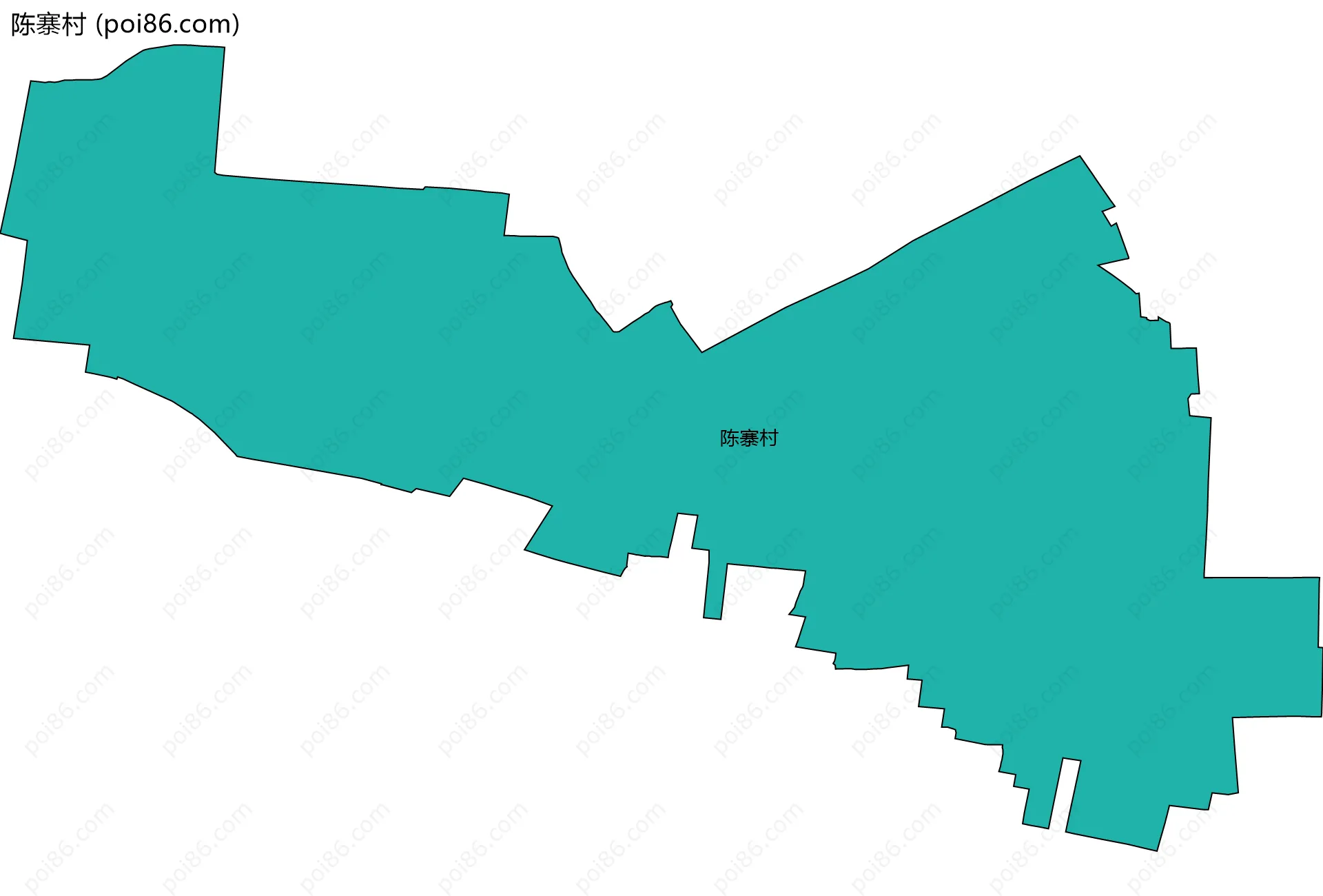 陈寨村边界地图