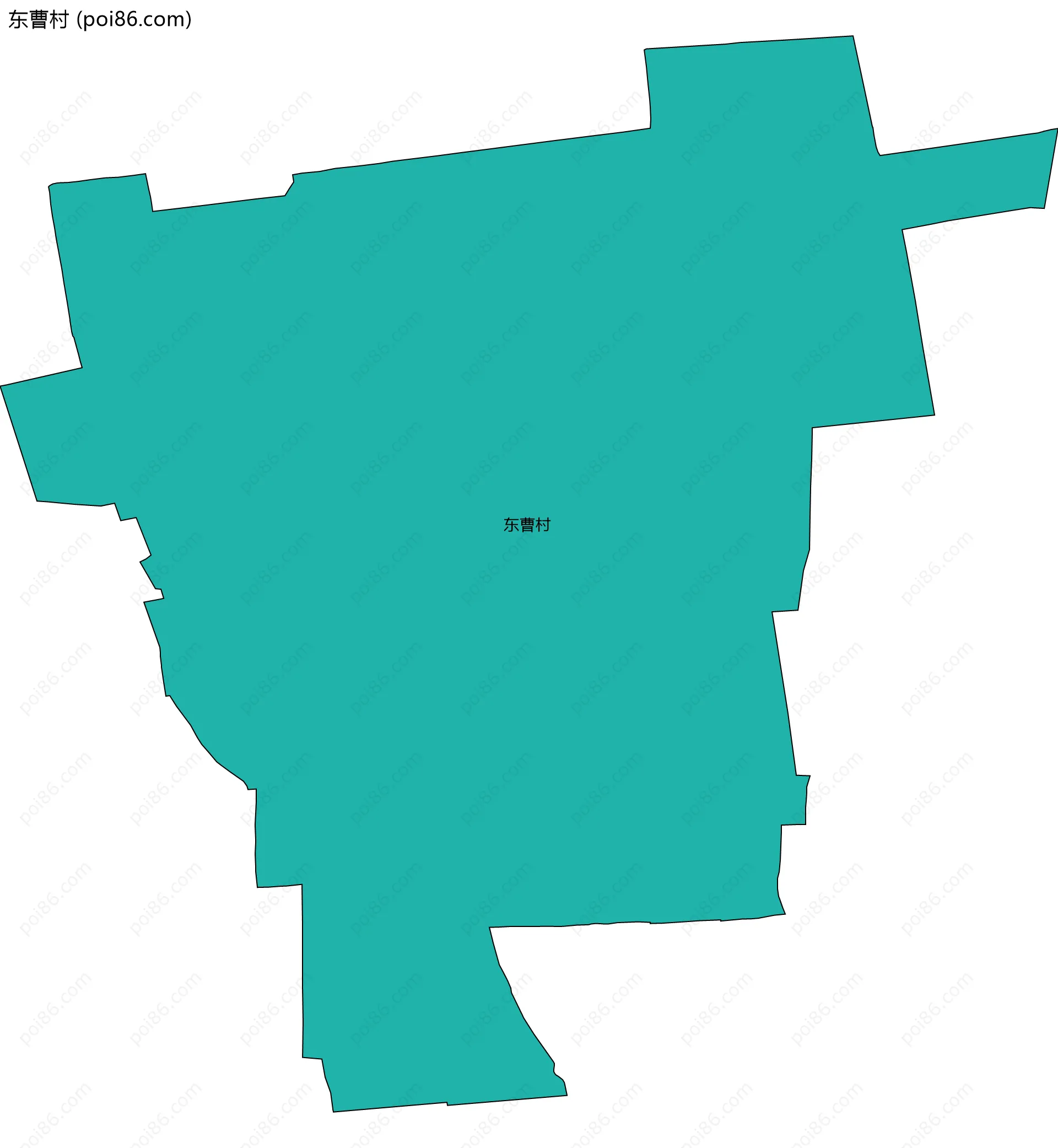 东曹村边界地图