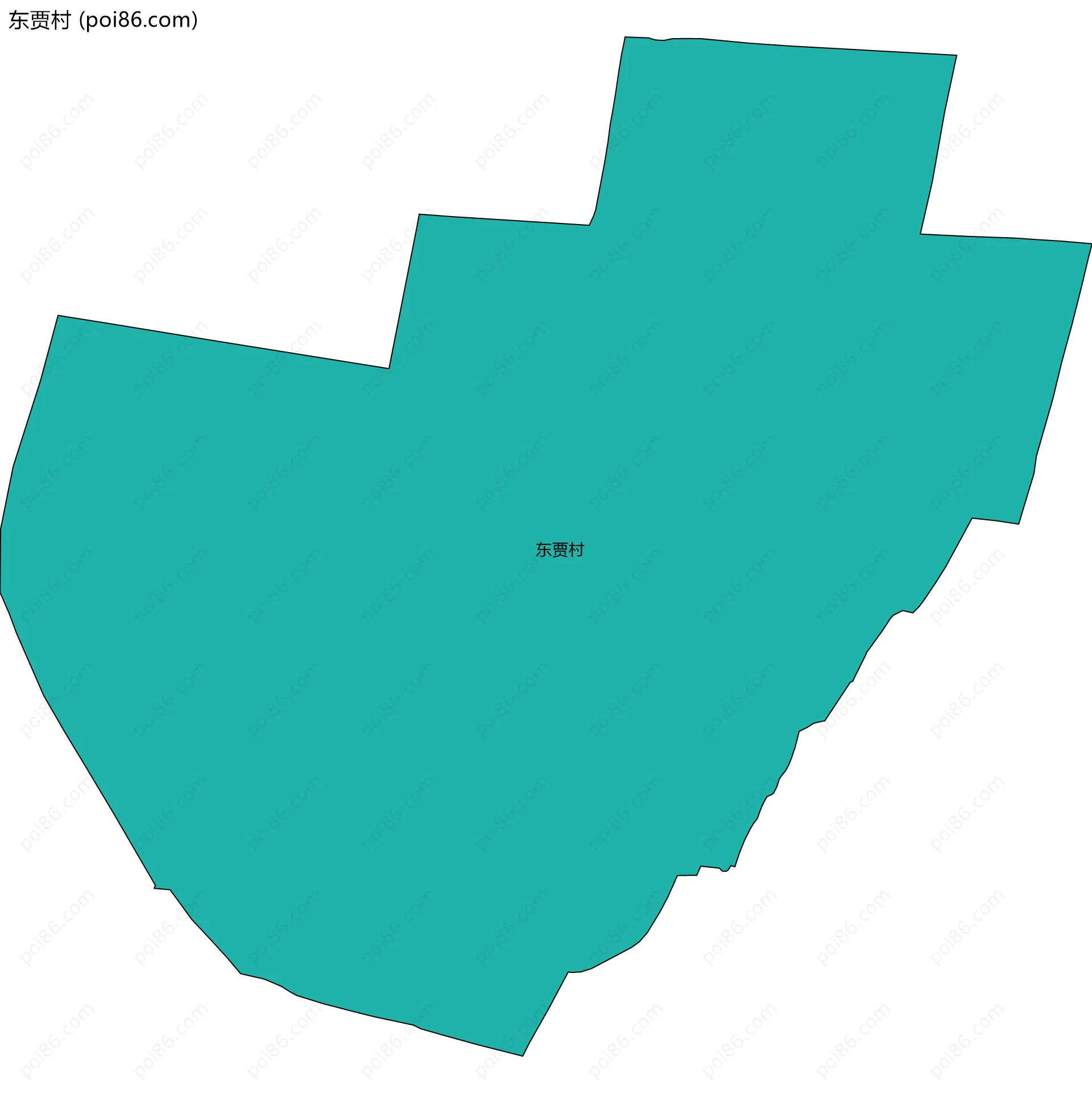东贾村边界地图