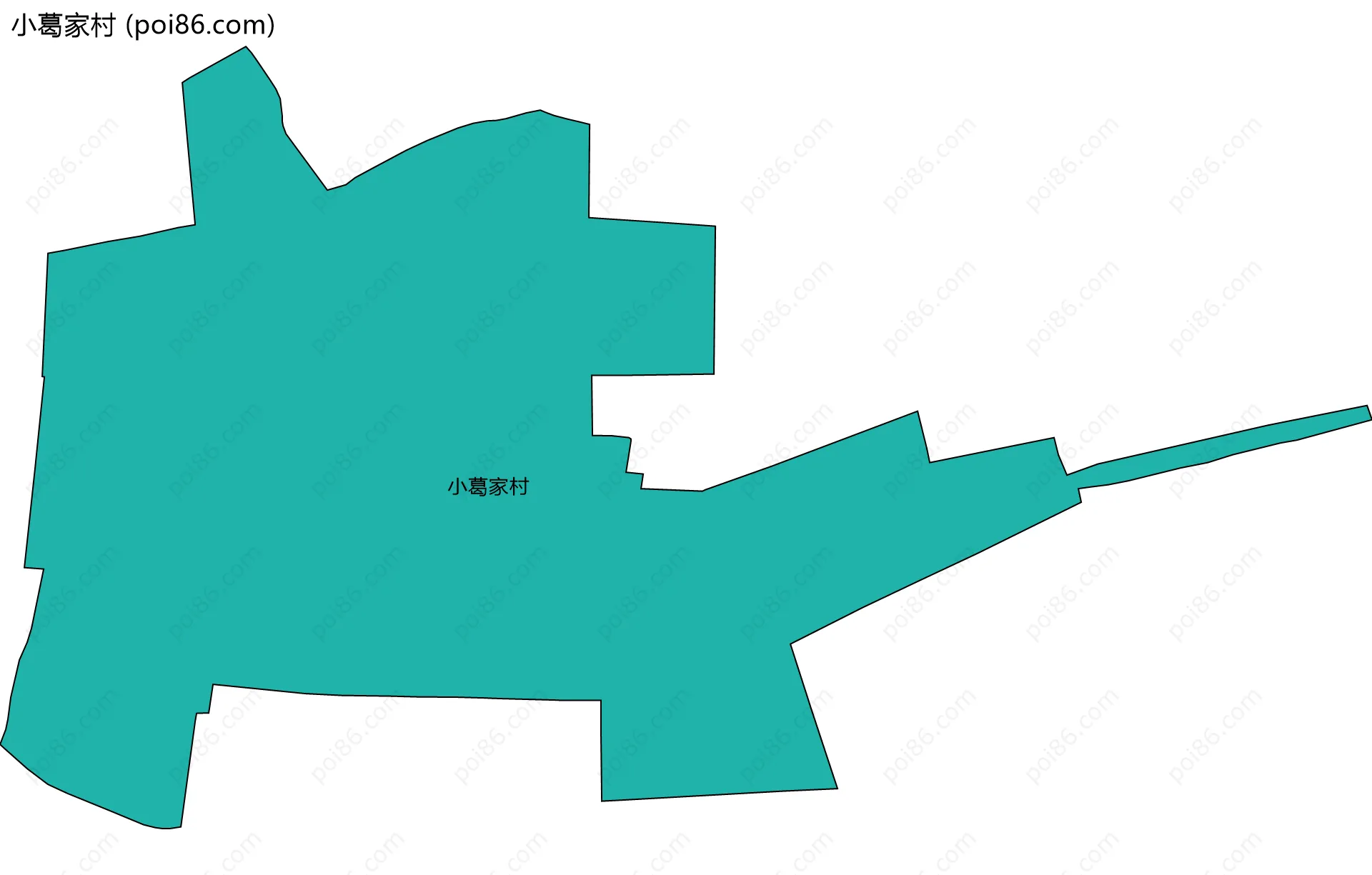 小葛家村边界地图