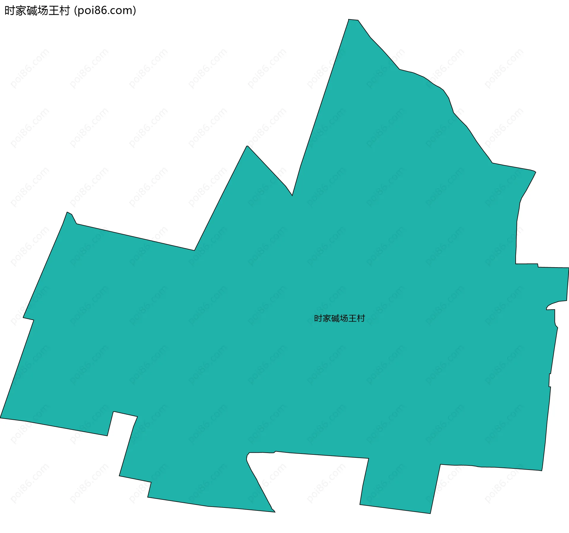 时家碱场王村边界地图