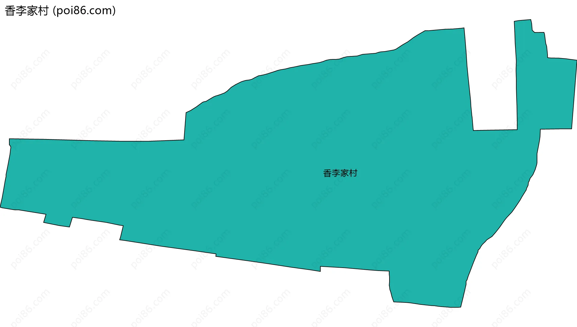 香李家村边界地图