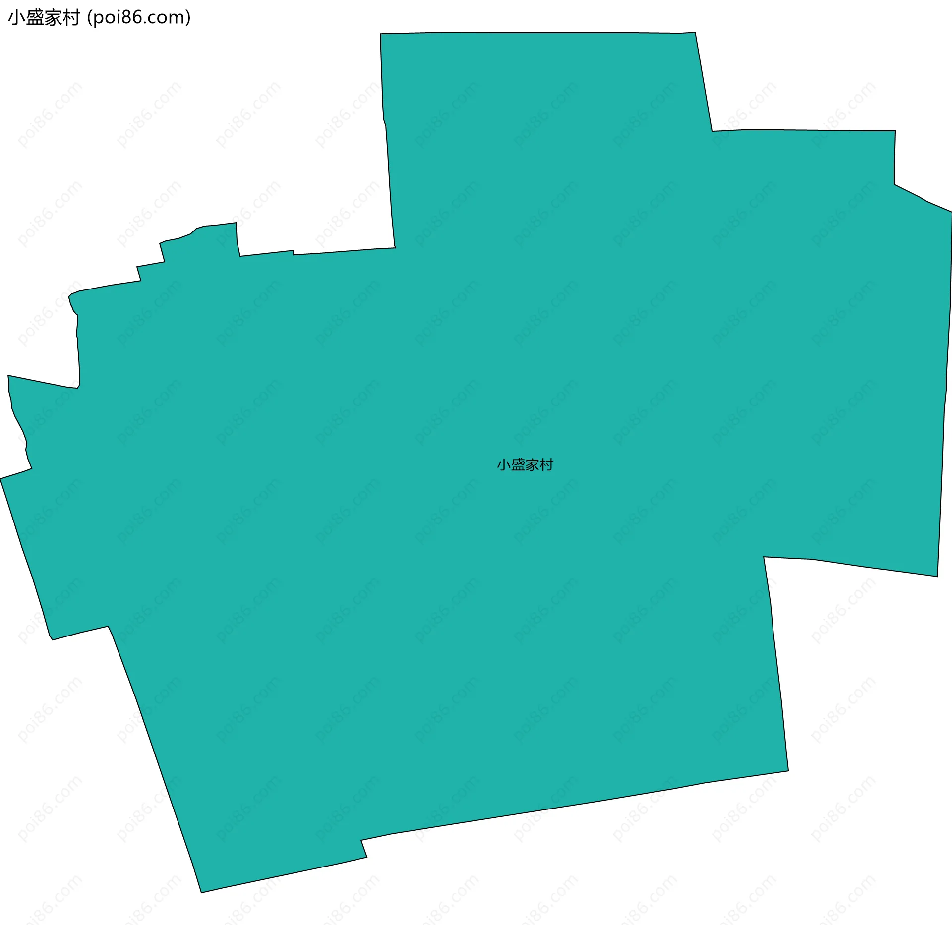 小盛家村边界地图