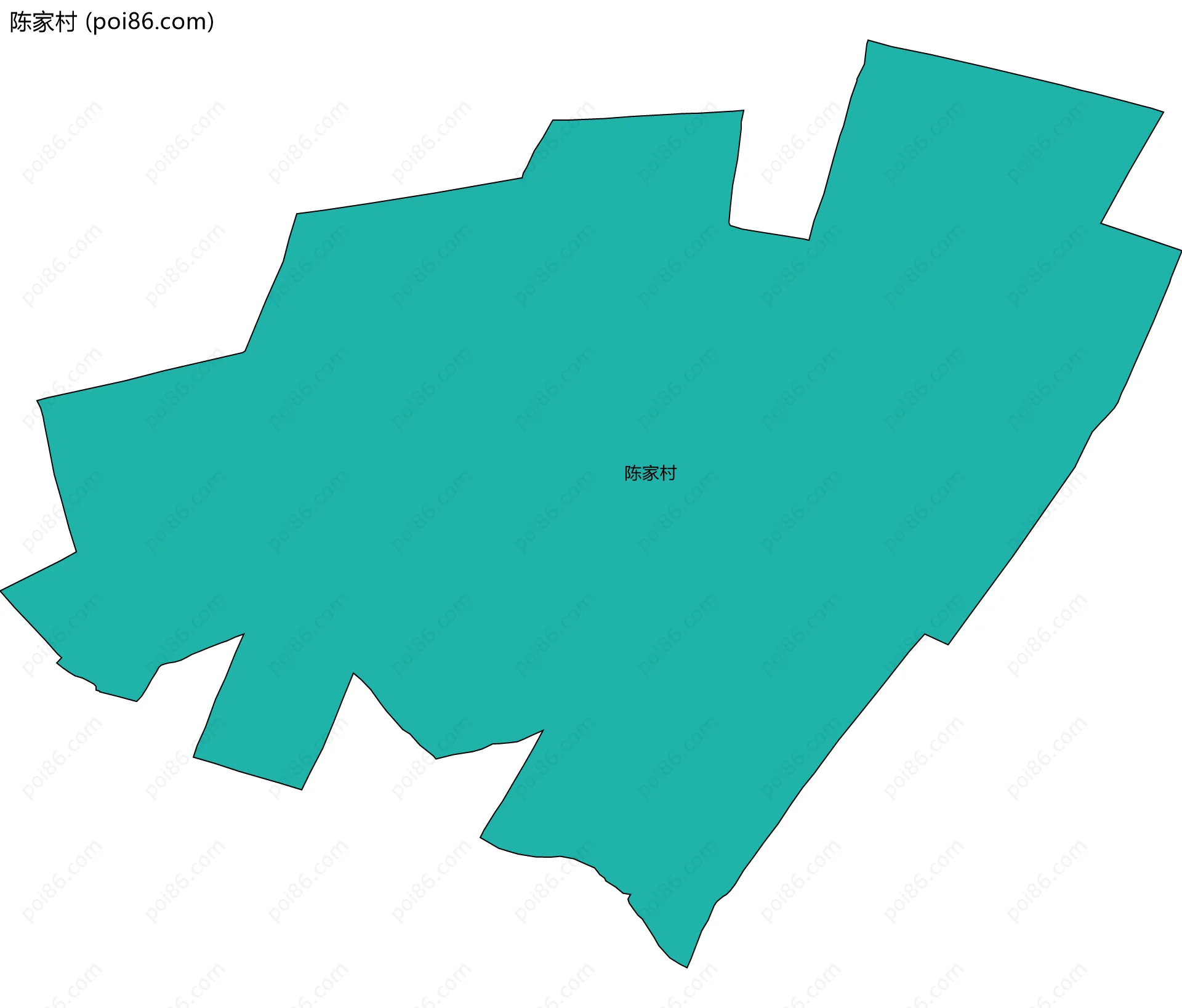 陈家村边界地图