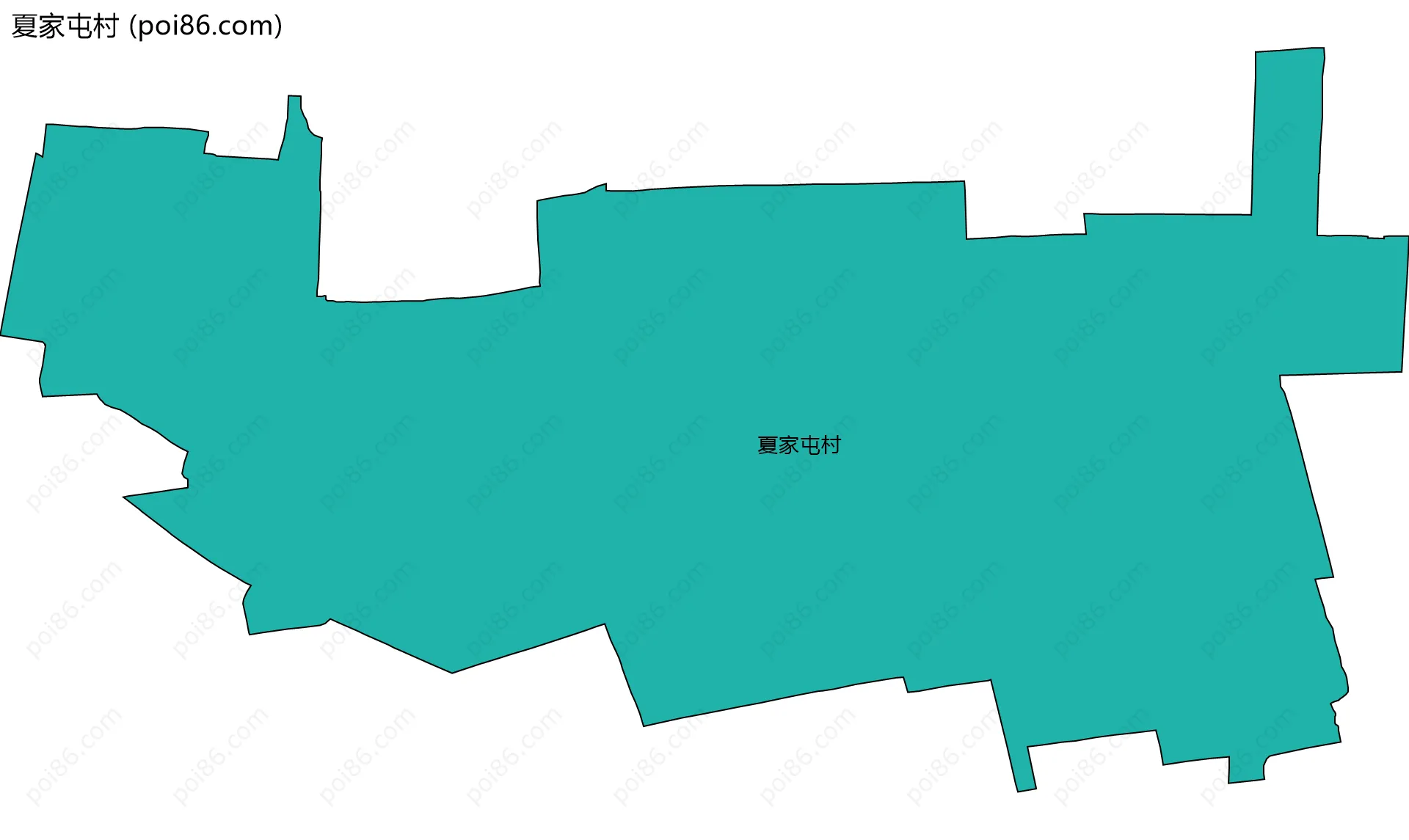 夏家屯村边界地图
