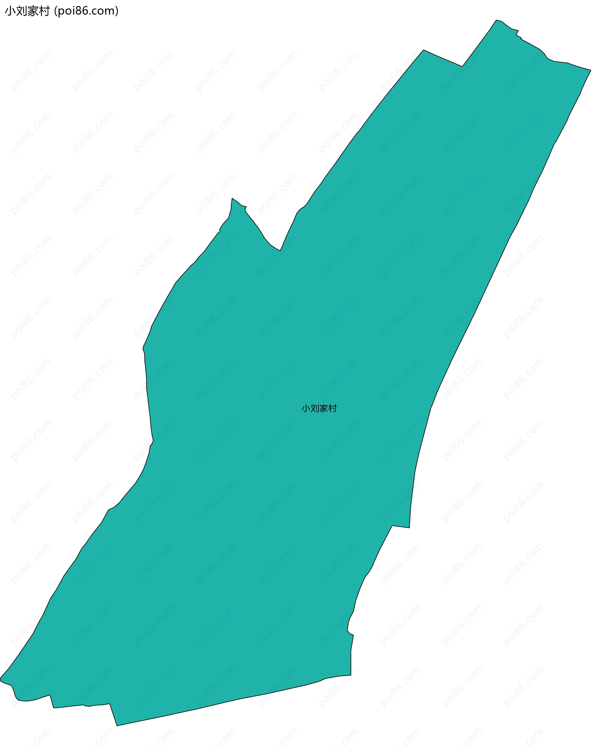 小刘家村边界地图