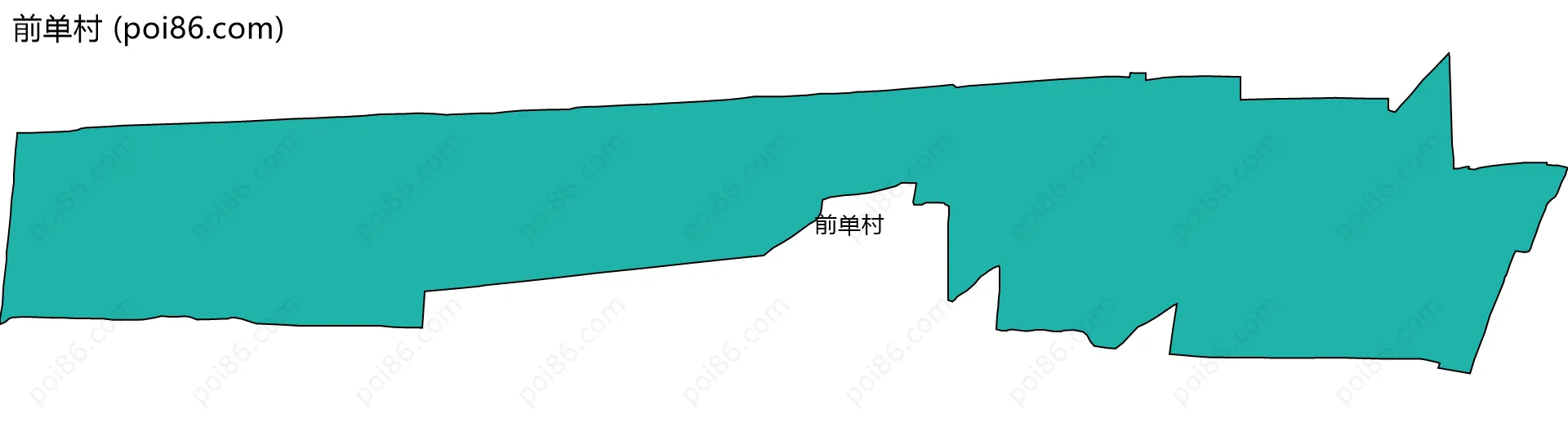 前单村边界地图
