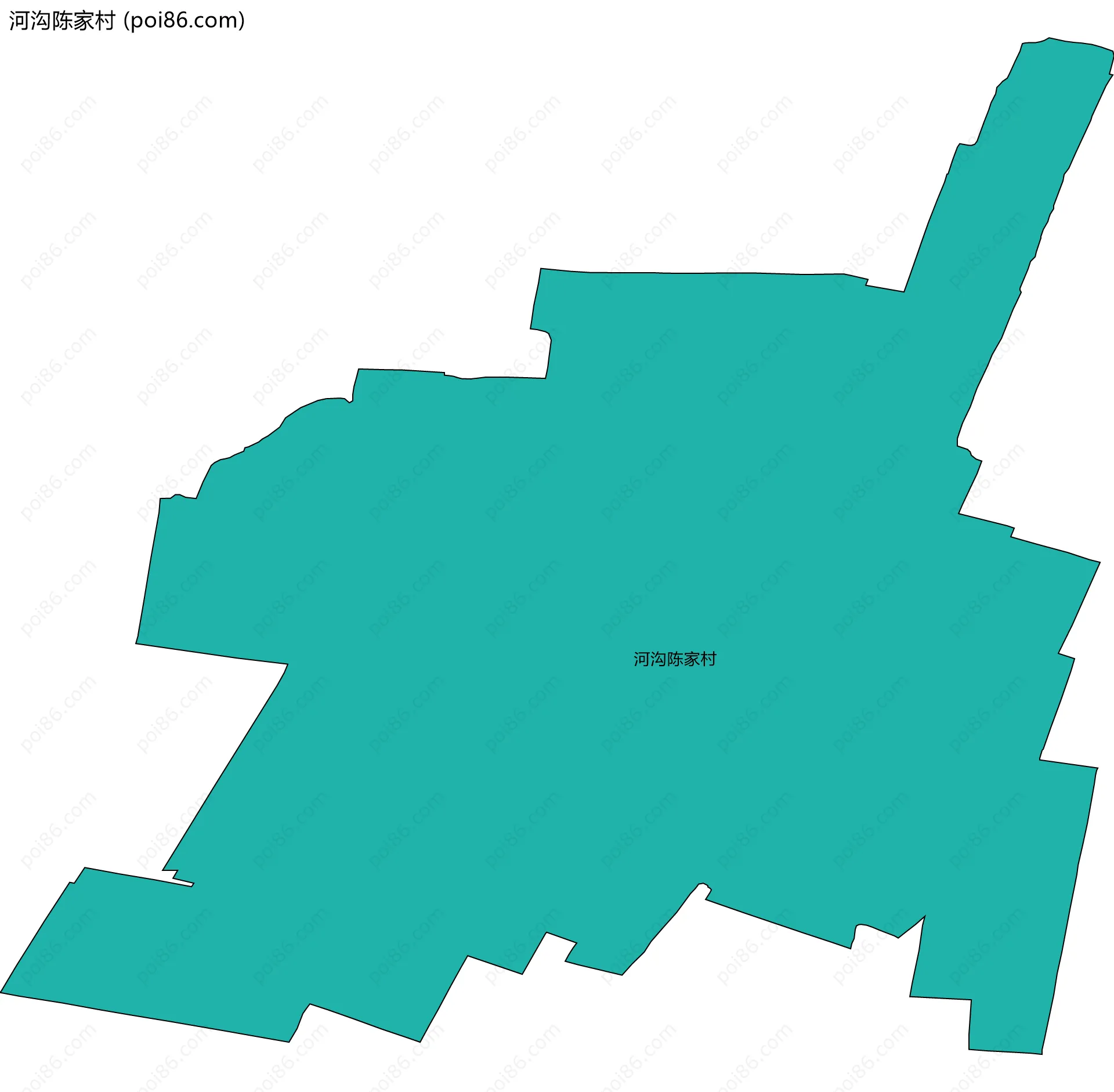 河沟陈家村边界地图