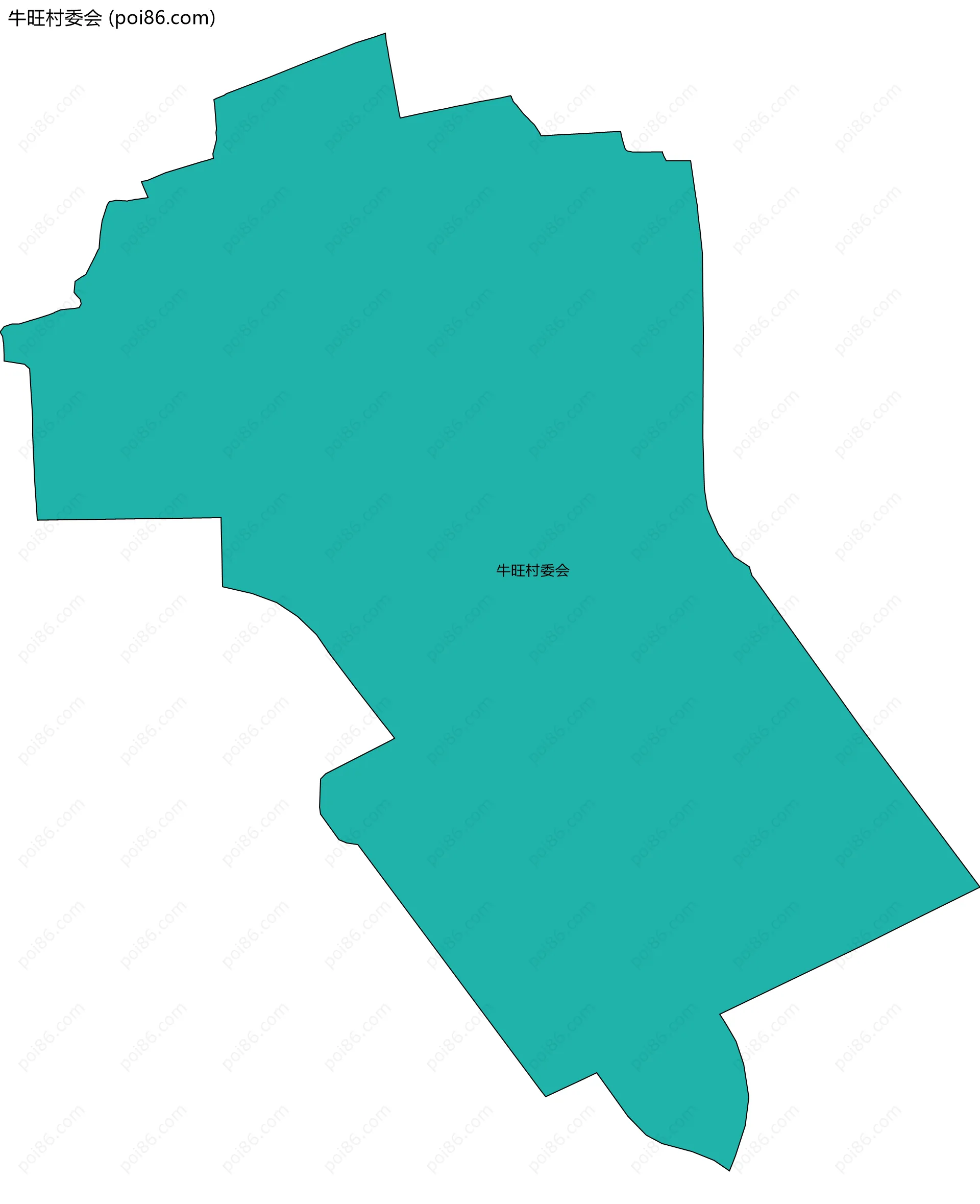牛旺村委会边界地图