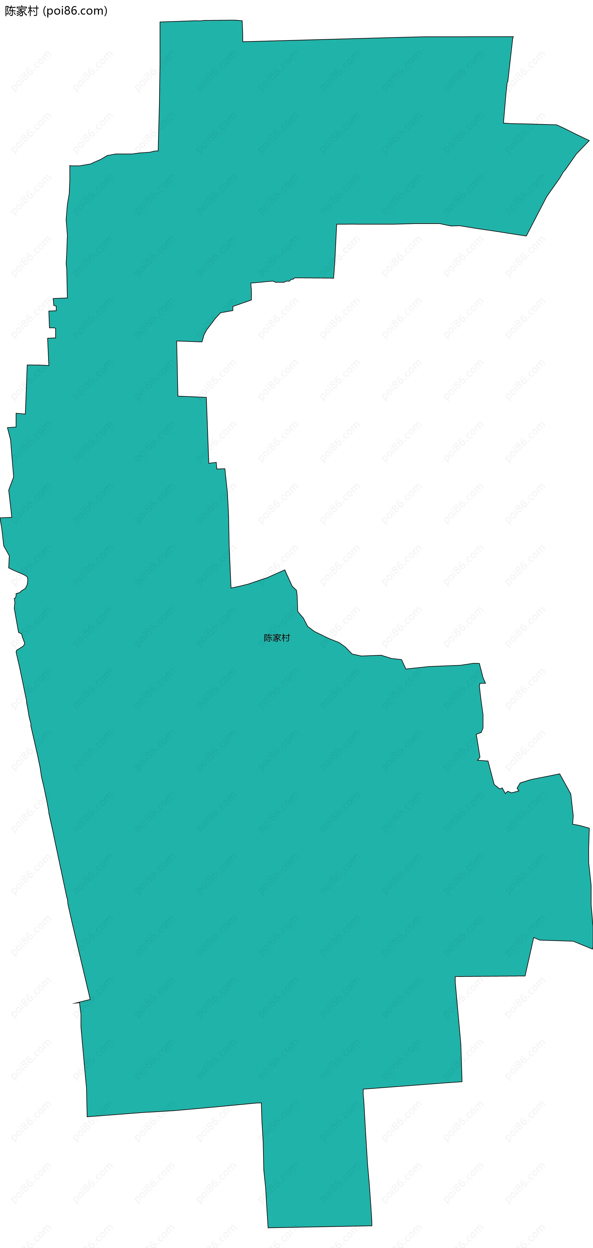 陈家村边界地图