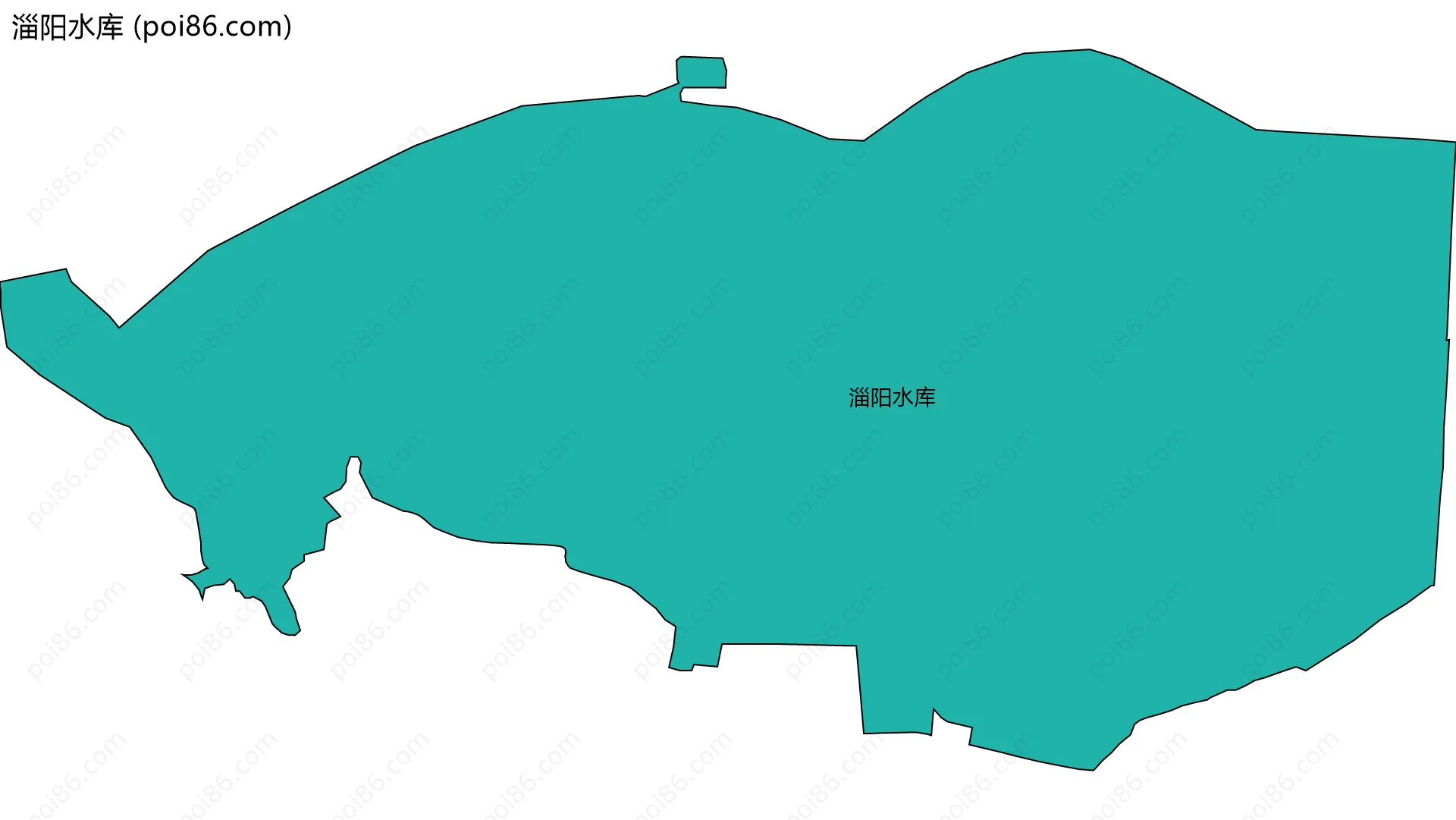 淄阳水库边界地图