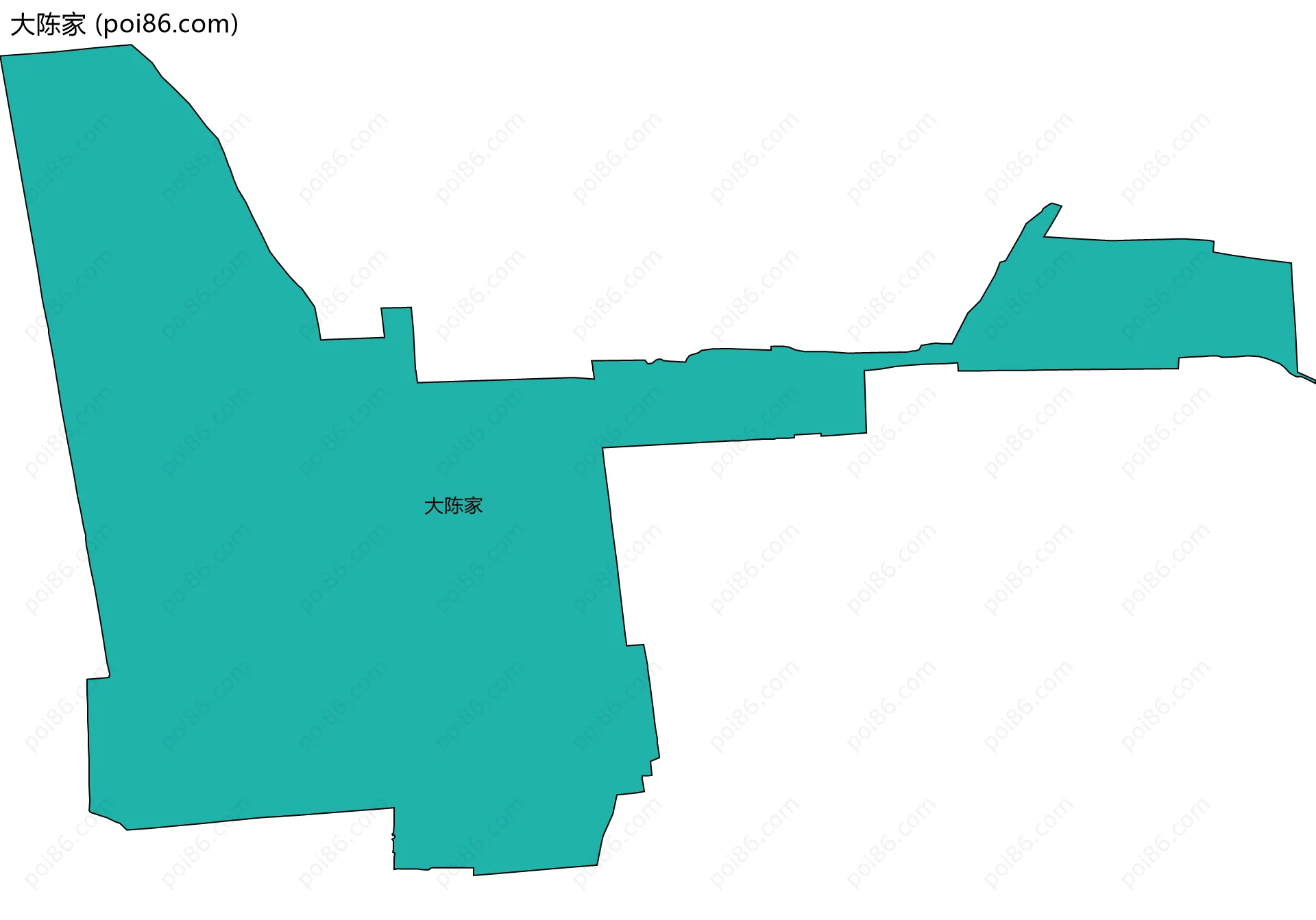 大陈家边界地图