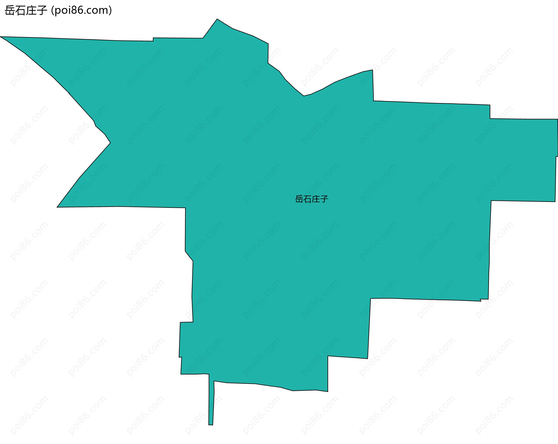 岳石庄子边界地图