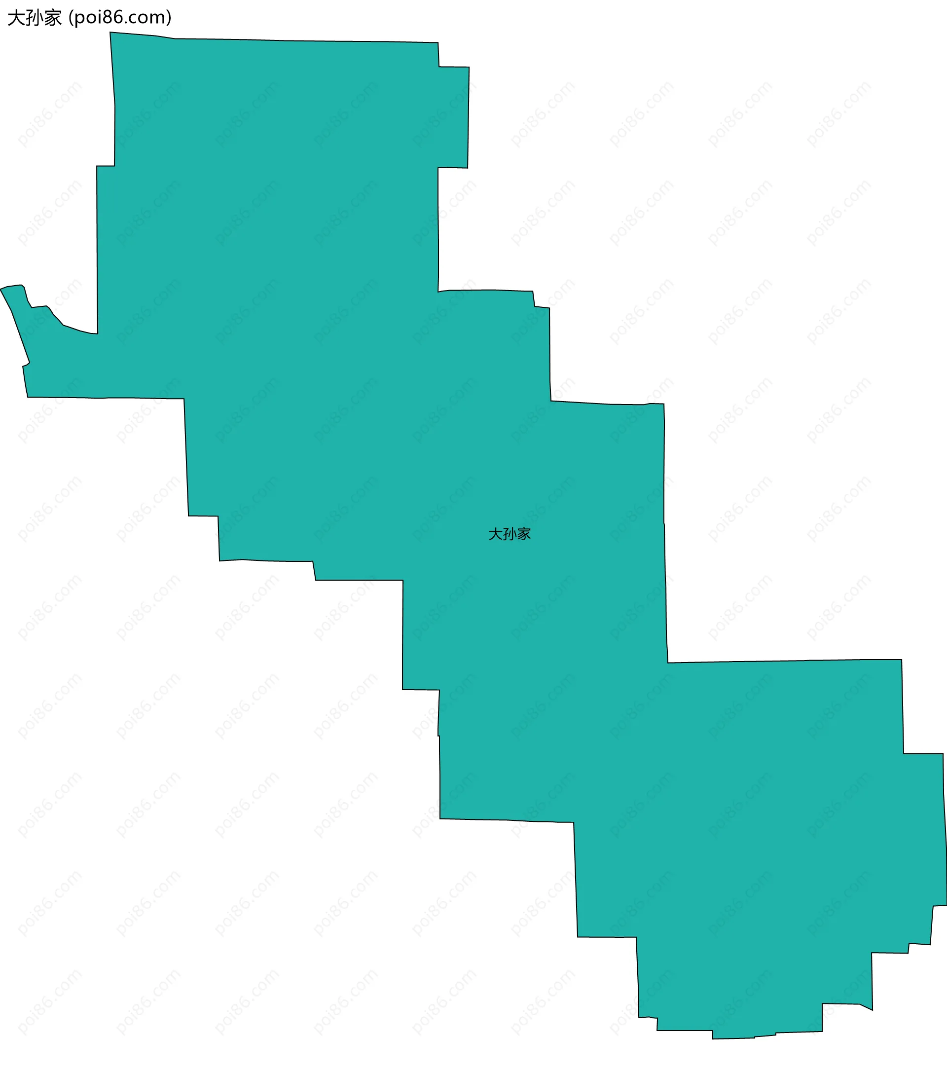 大孙家边界地图