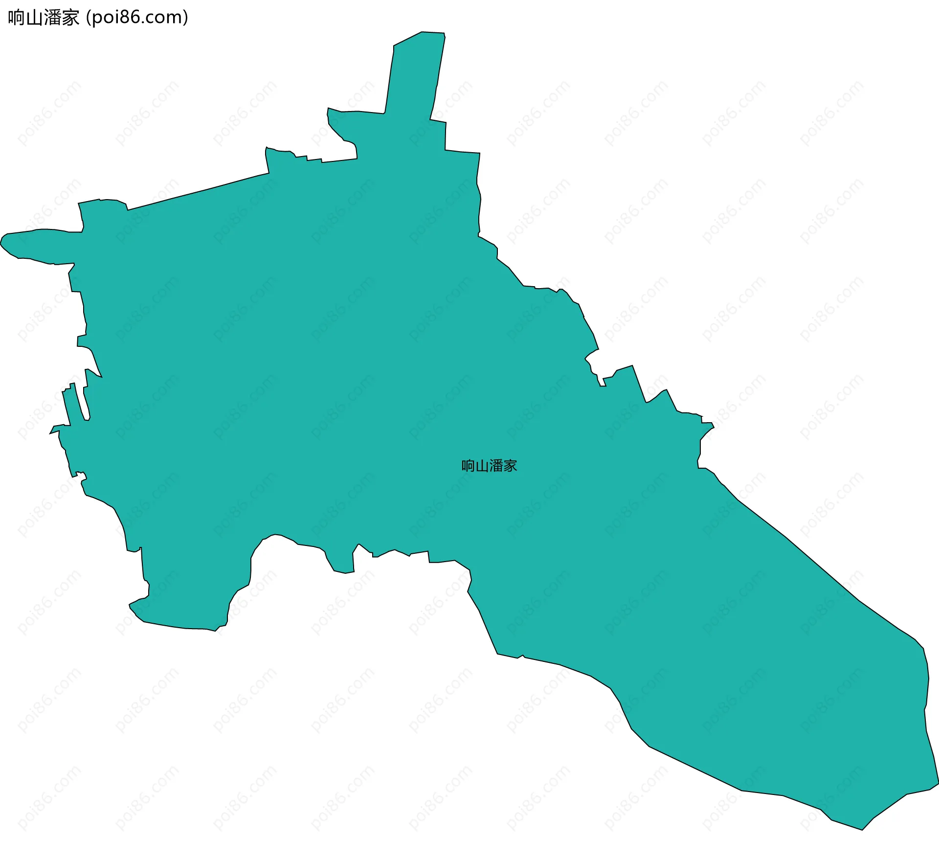 响山潘家边界地图