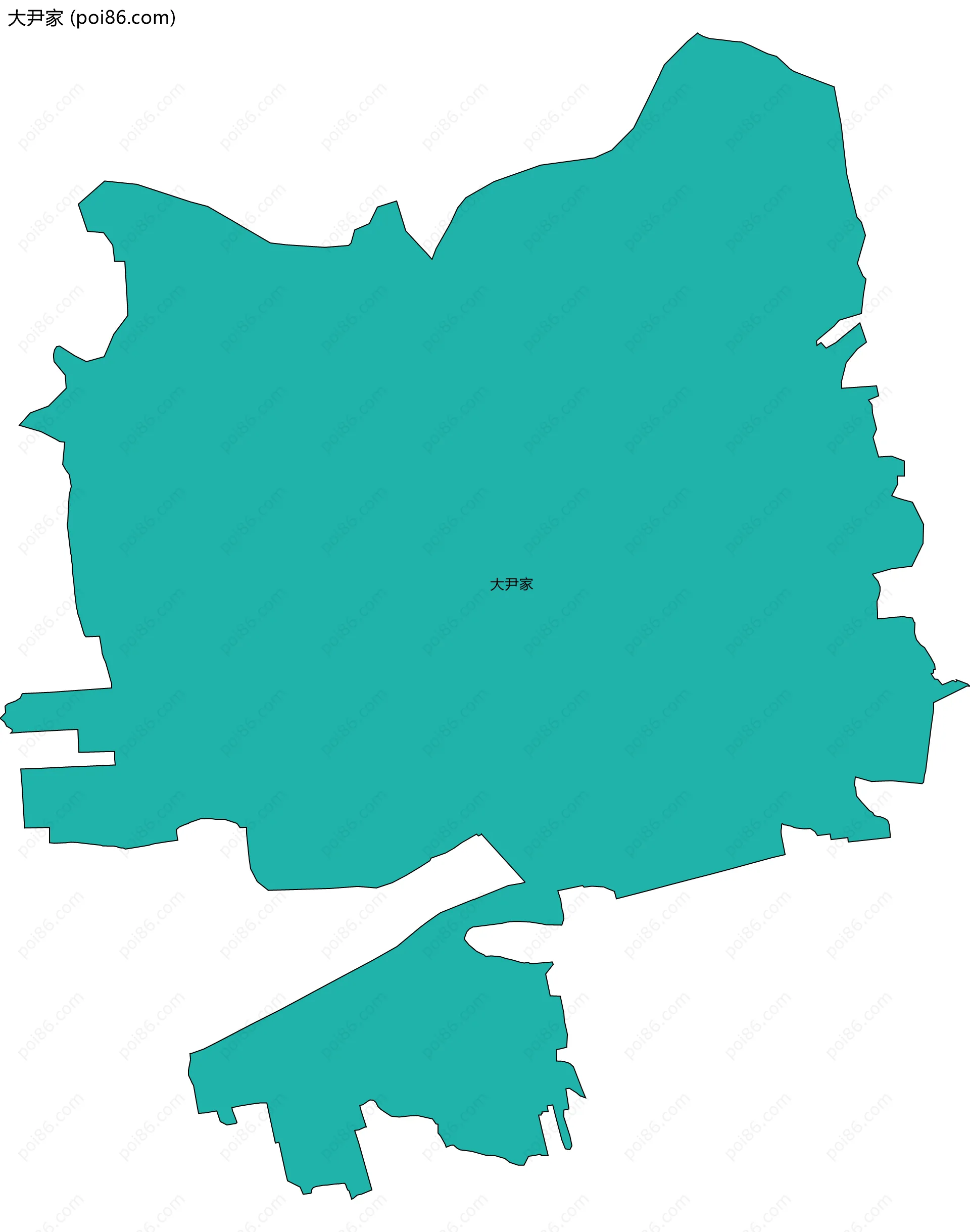 大尹家边界地图