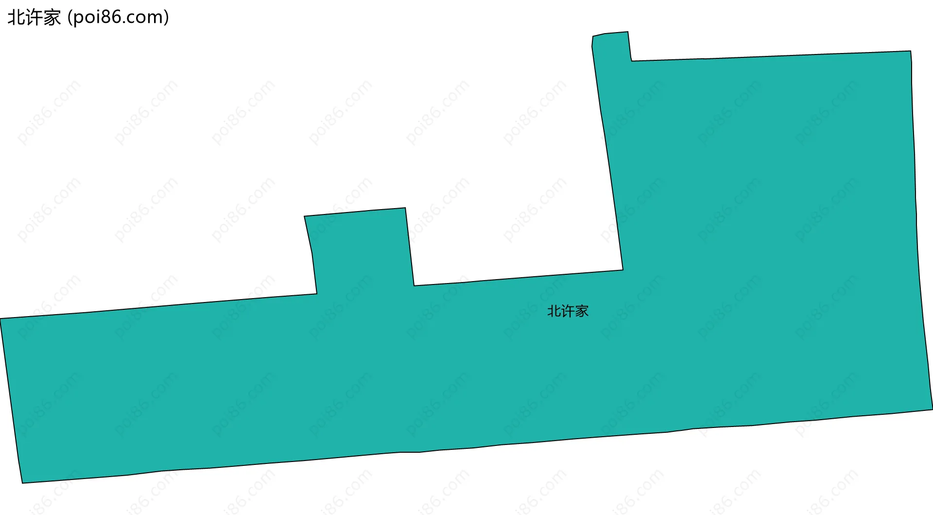 北许家边界地图