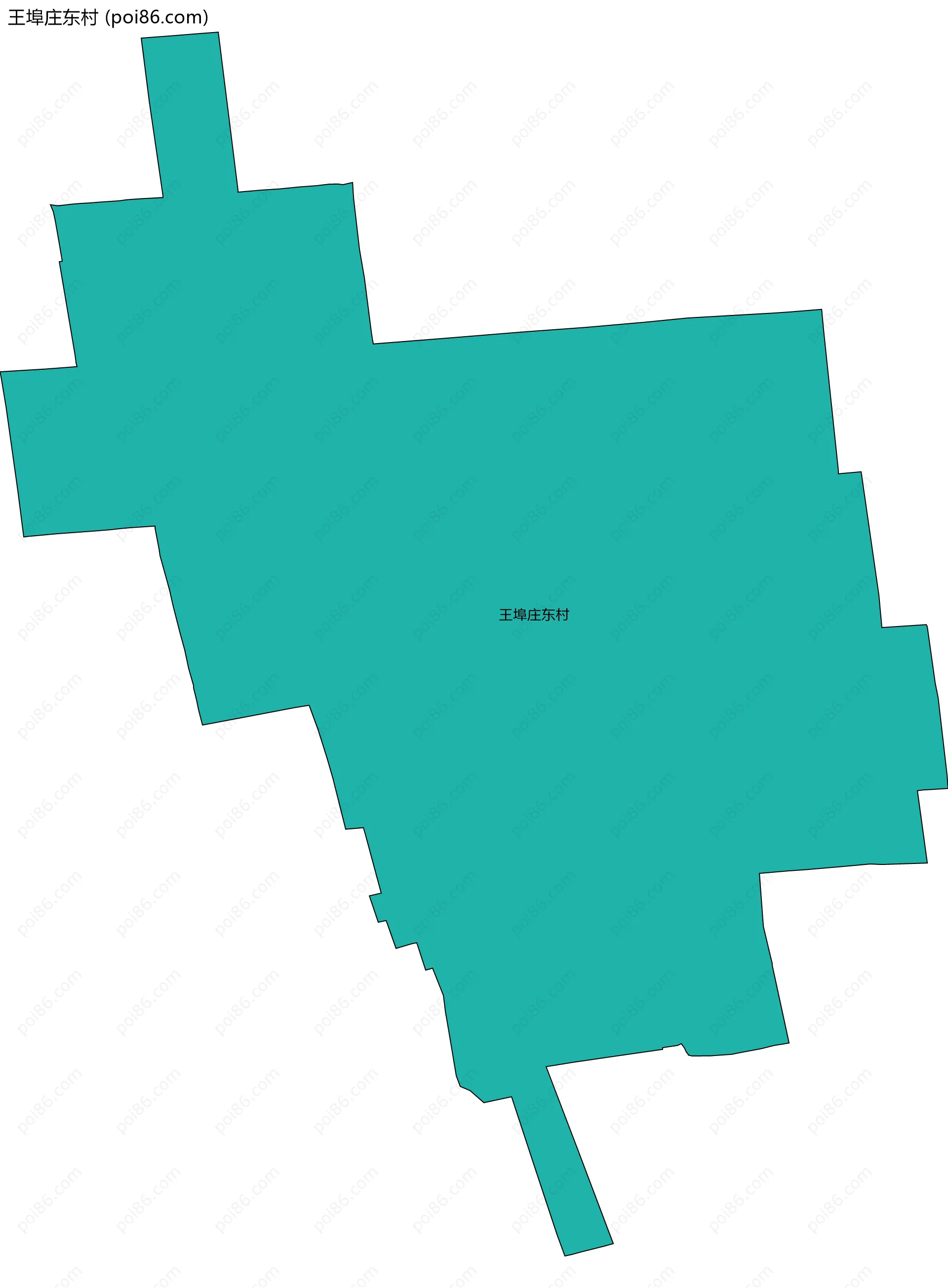王埠庄东村边界地图