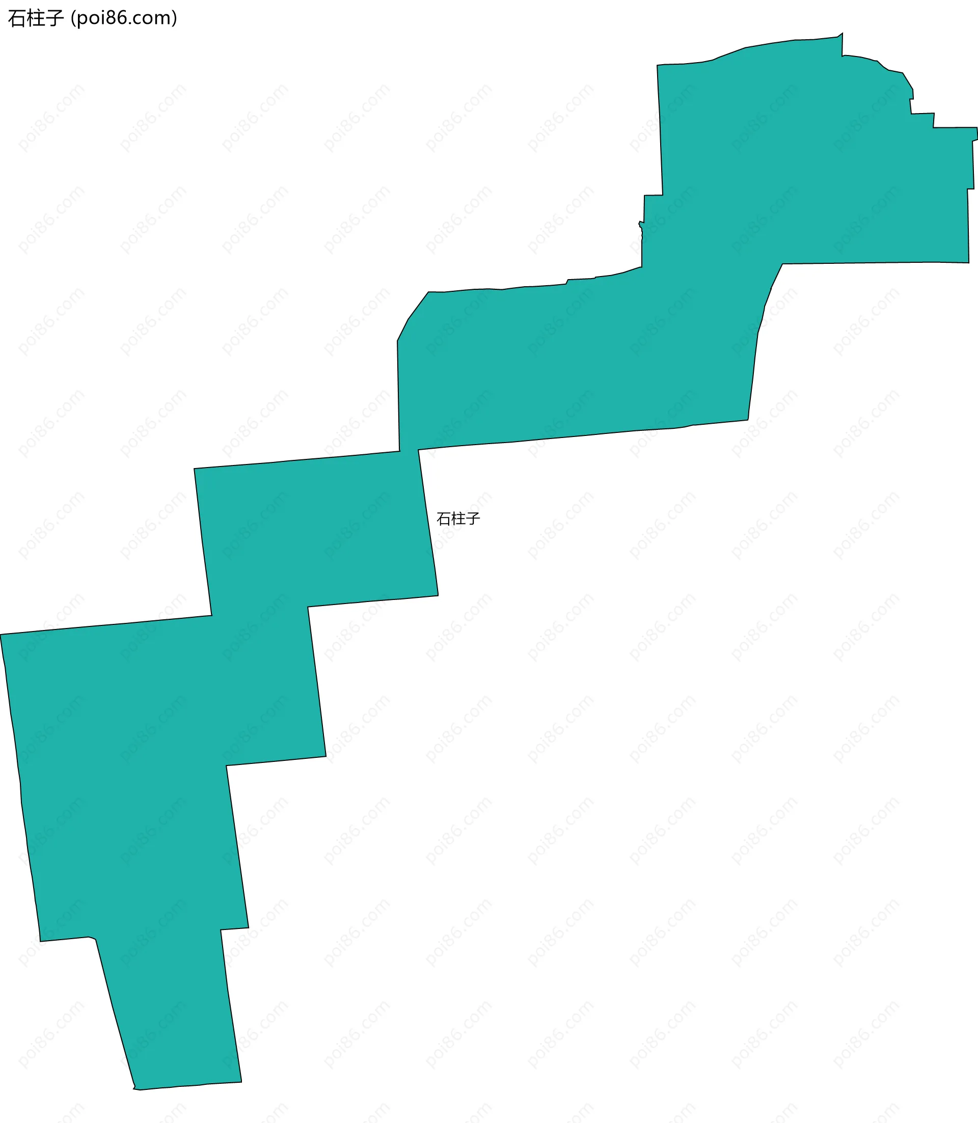 石柱子边界地图